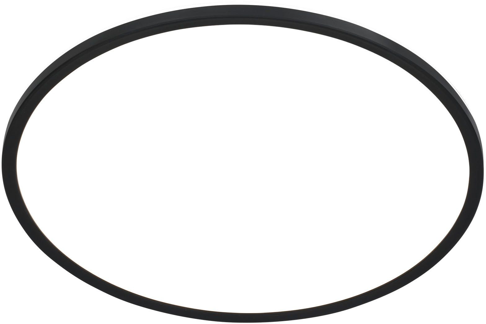 Briloner Leuchten Led-paneel 7157415 SLIM Plafondlamp, 42x2,9 cm, zwart, 22W, woonkamer, slaapkamer, keuken