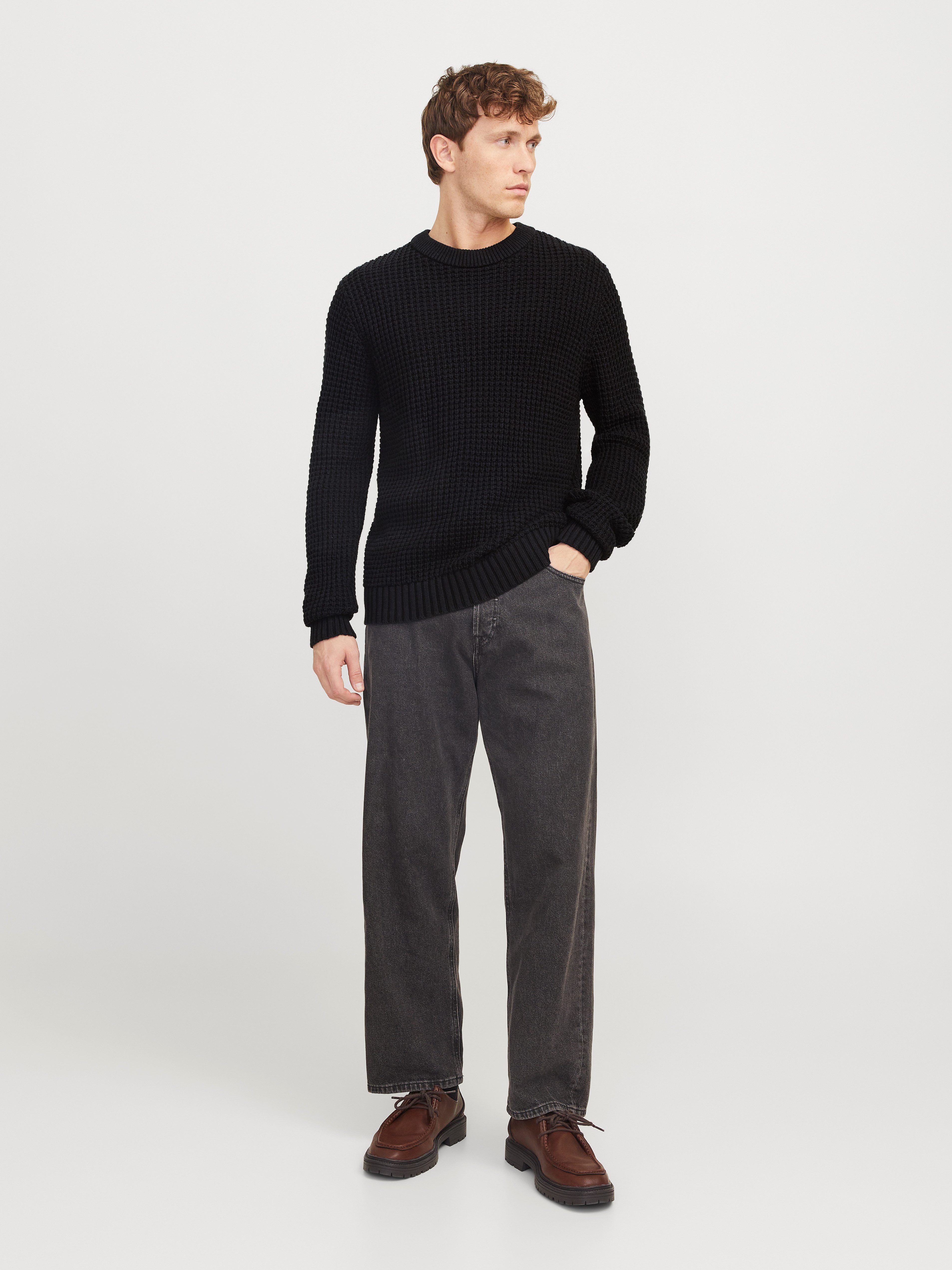Jack & Jones Trui met ronde hals JCOZION KNIT CREW NECK BF
