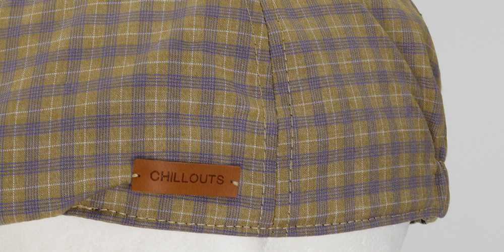 chillouts Flat cap Samsun Hat met klassiek patroon