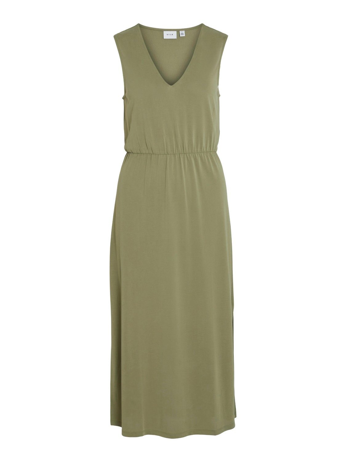 Vila Maxi-jurk VIMODALA V-NECK S/L MIDI DRESS - NOOS