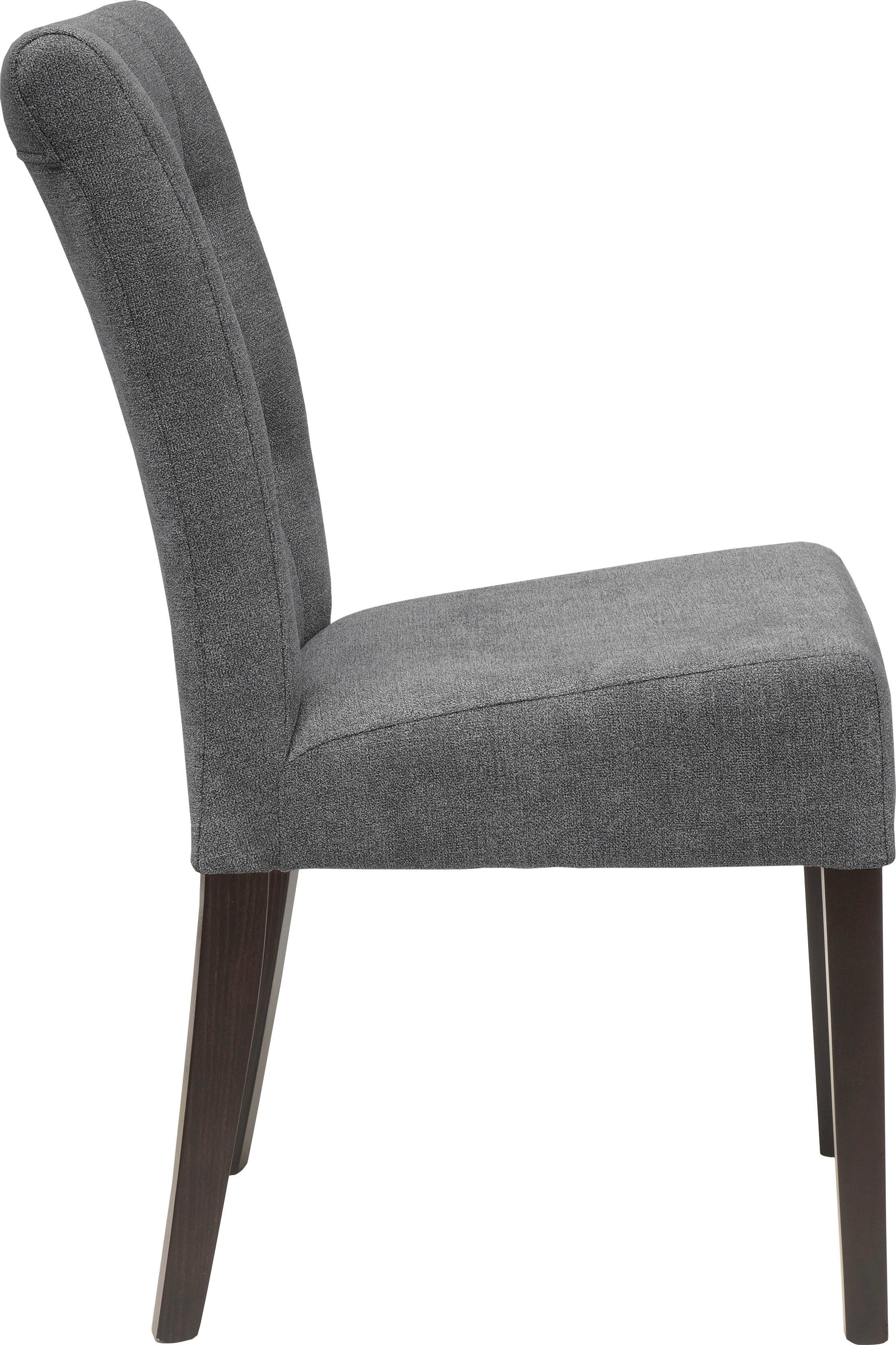 Home affaire Eetkamerstoel Queen BESTSELLER Gestoffeerde stoel met knoopdetails, set van 2, 4 of 6