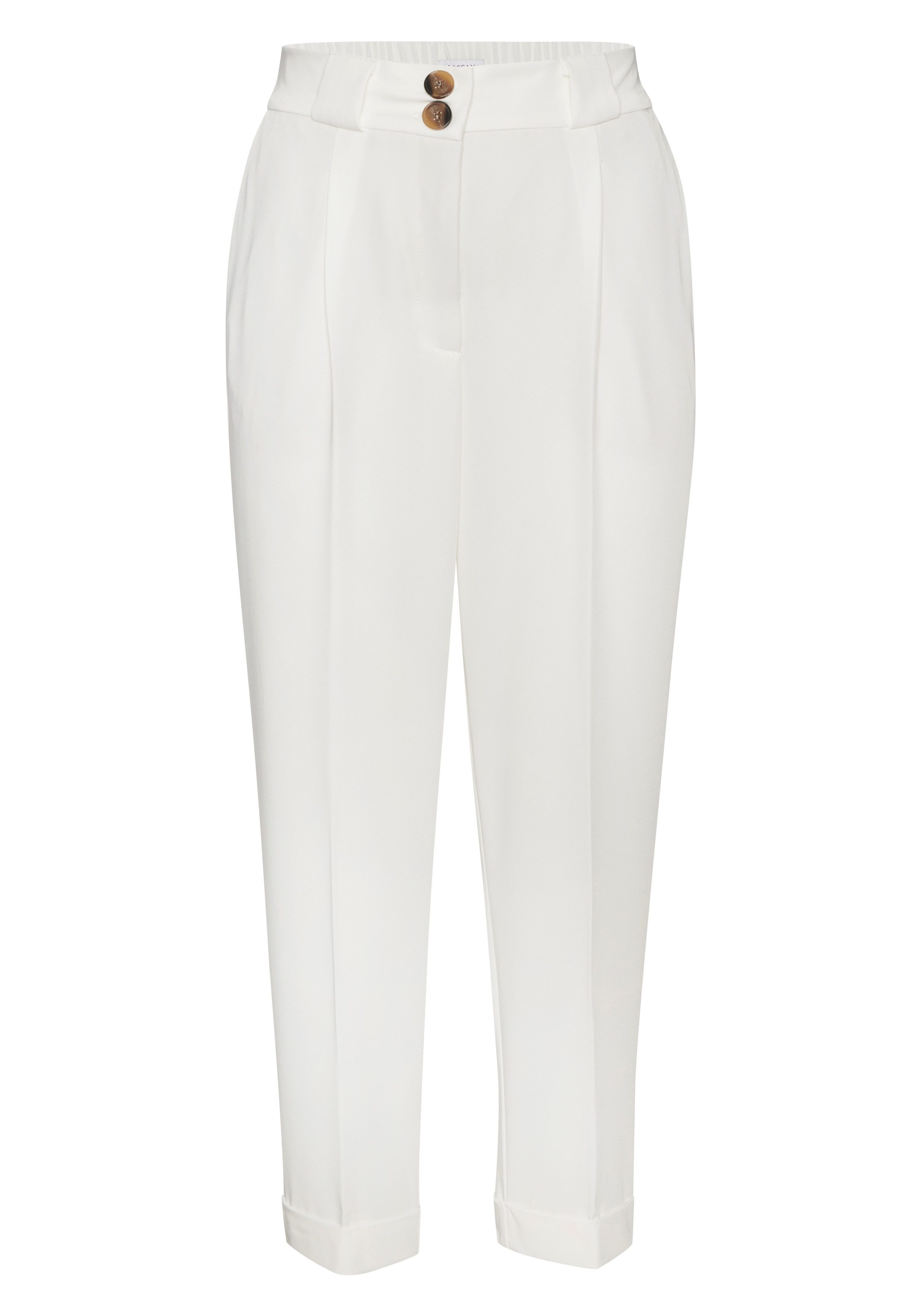 Lascana 7/8 broek met persvouwen, smalle pijp