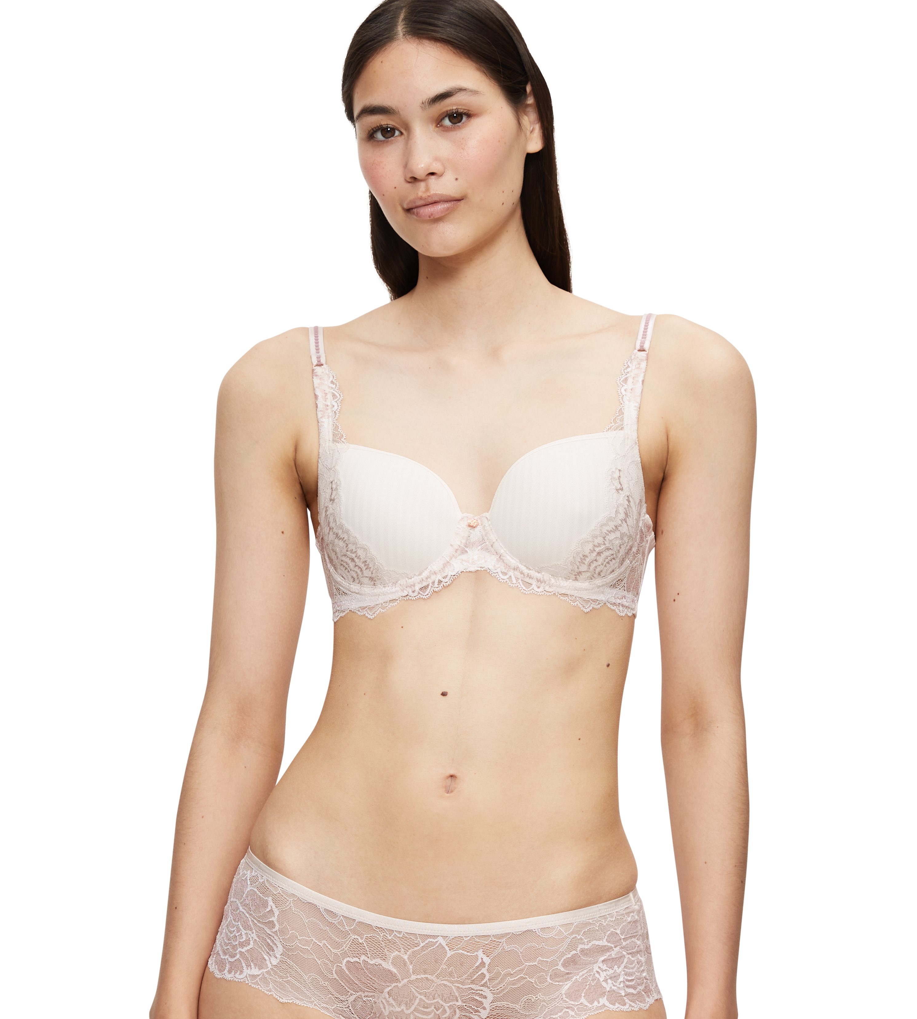 Triumph Beugel-bh Peony Florale WP met tule en kantdetails (1-delig) dames beugel bh's maat 75 B beige