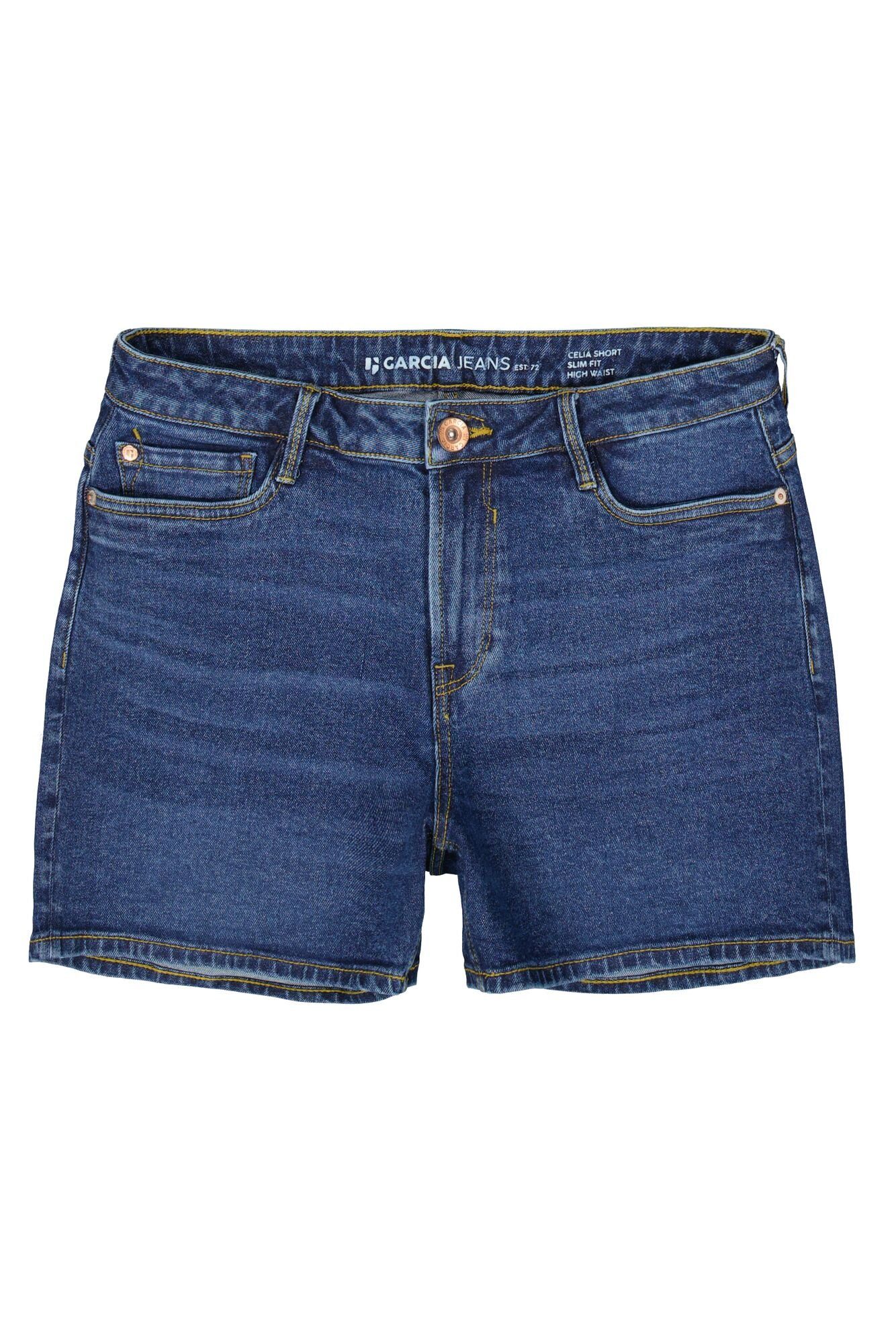Garcia Bermuda Celia-slim fit In lichte used-look