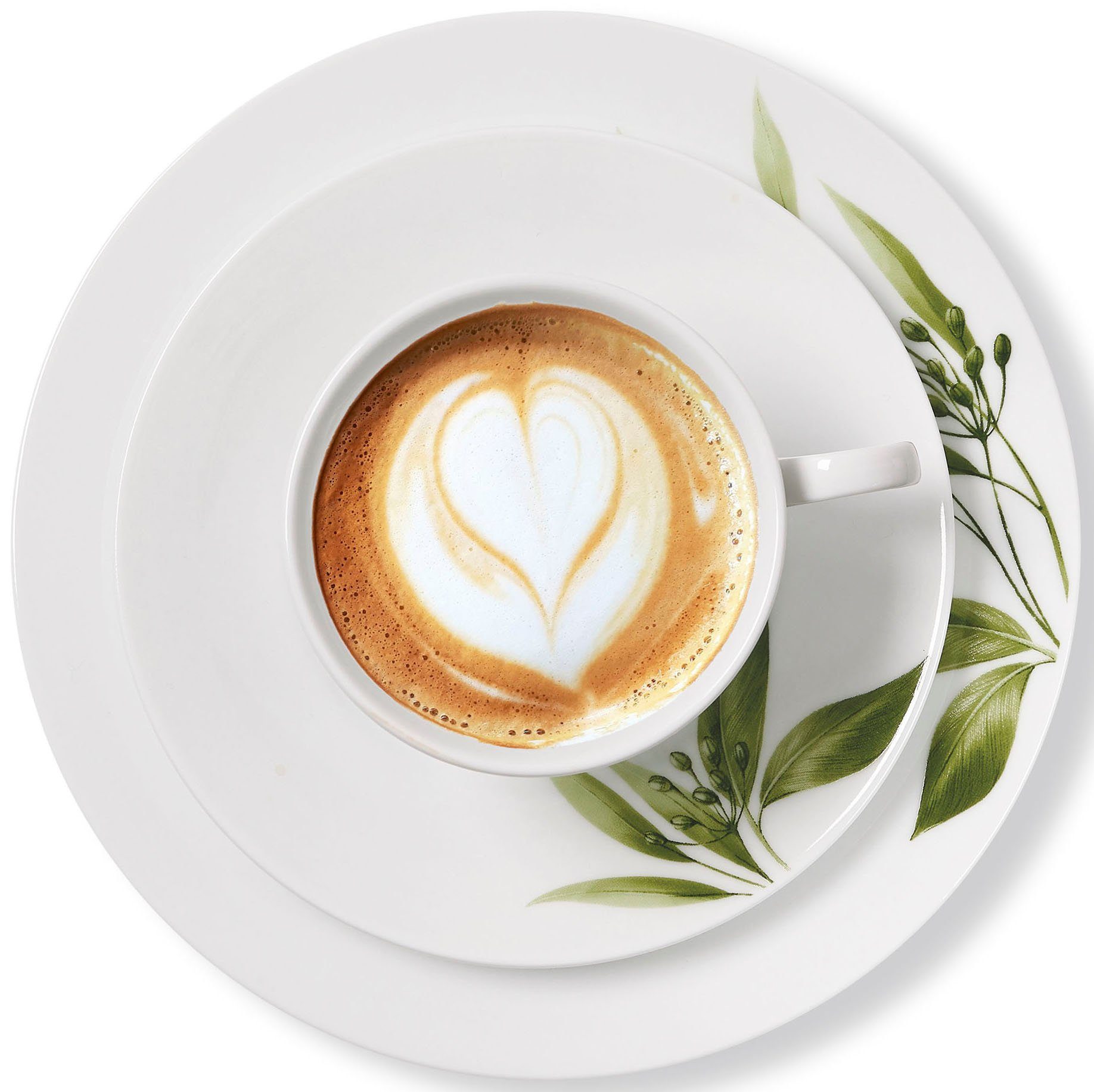 Ritzenhoff & Breker Koffieservies Evora Servies met botanisch motief (set, 18-delig)