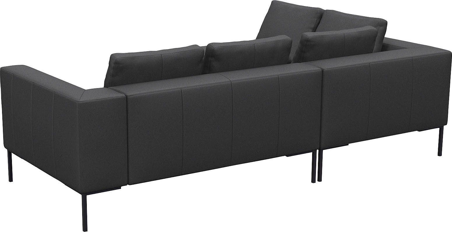 FLEXLUX Hoekbank Loano, super comfortabel zitcomfort door koudschuim in de zitting, L-vorm