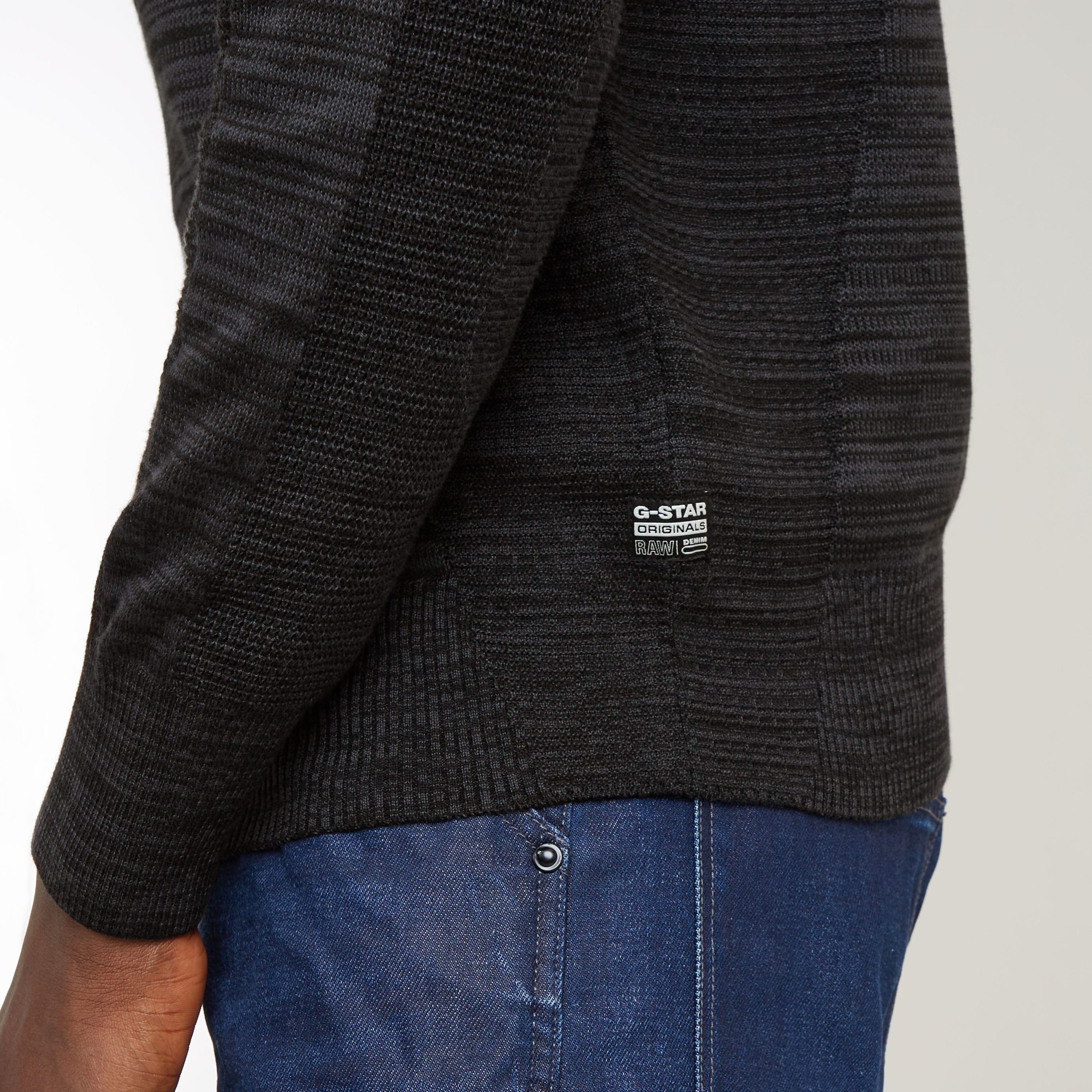 G-Star RAW Gebreide trui 3D biker r knit