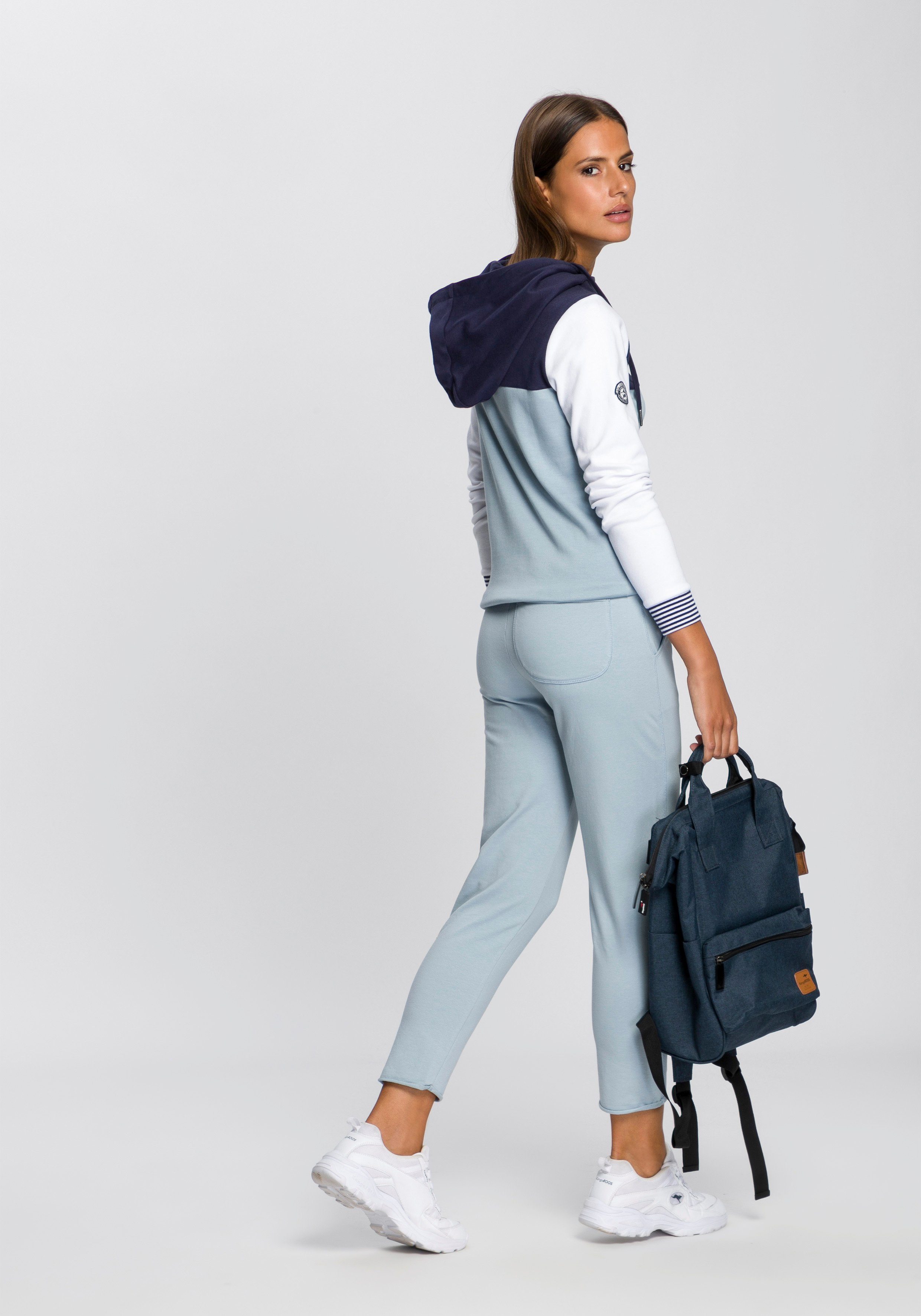 KangaROOS Joggingbroek in 7/8-lengte met logoprint