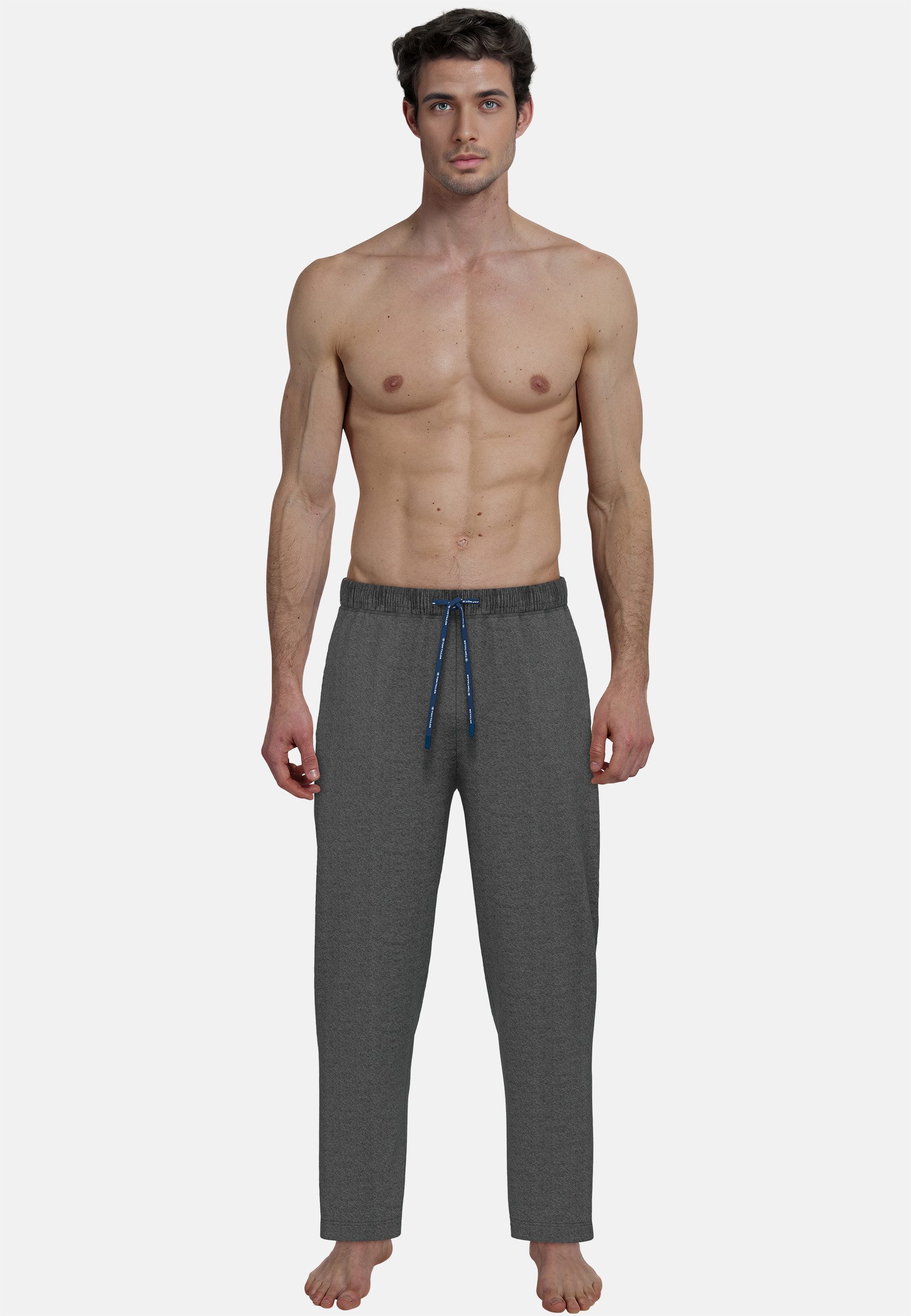 Tom Tailor Pyjamabroek Tennessee met elastiek en bindband, katoenmix