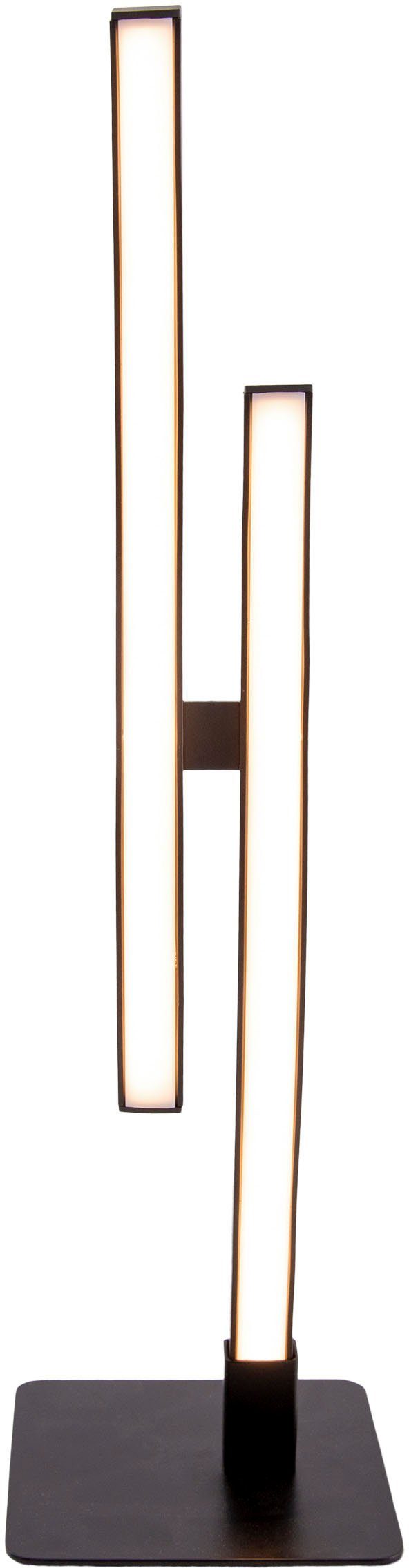 näve Led-tafellamp Onda Tafellamp warmwit, H: 44 cm, 10W, zwart-mat, IP20 (1 stuk)