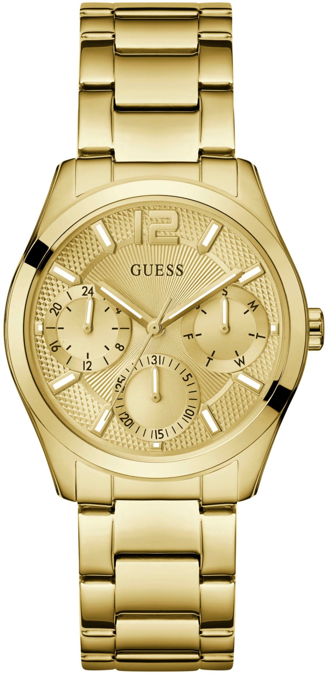 Guess Multifunctioneel horloge Zoe Quartzhorloge, horloge, damenuur, datum, 12/24-uurs weergave