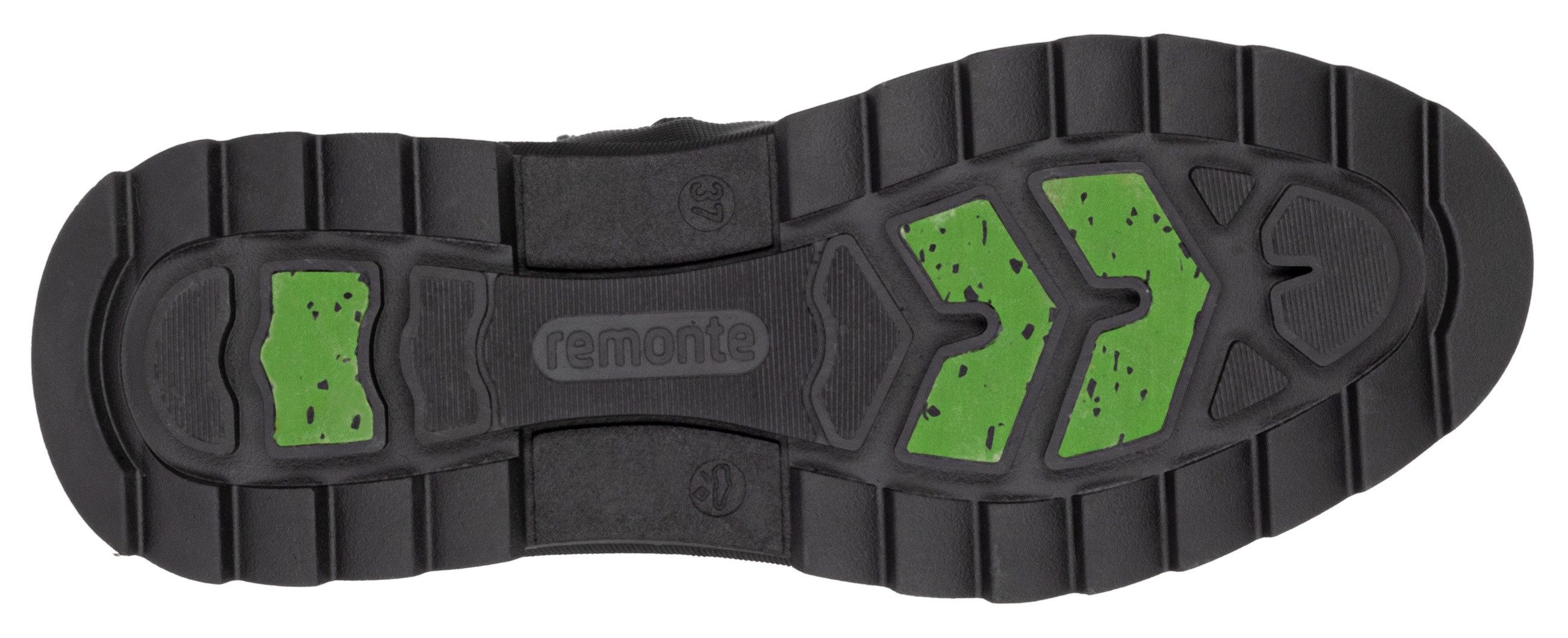 Remonte Winterlaarzen sleehak, veterschoenen, outdoorschoenen met binnenrits