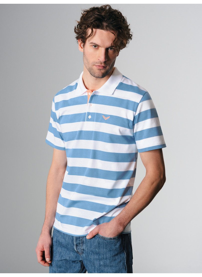 Trigema Poloshirt  heavy poloshirt met streepjespatroon (1-delig)