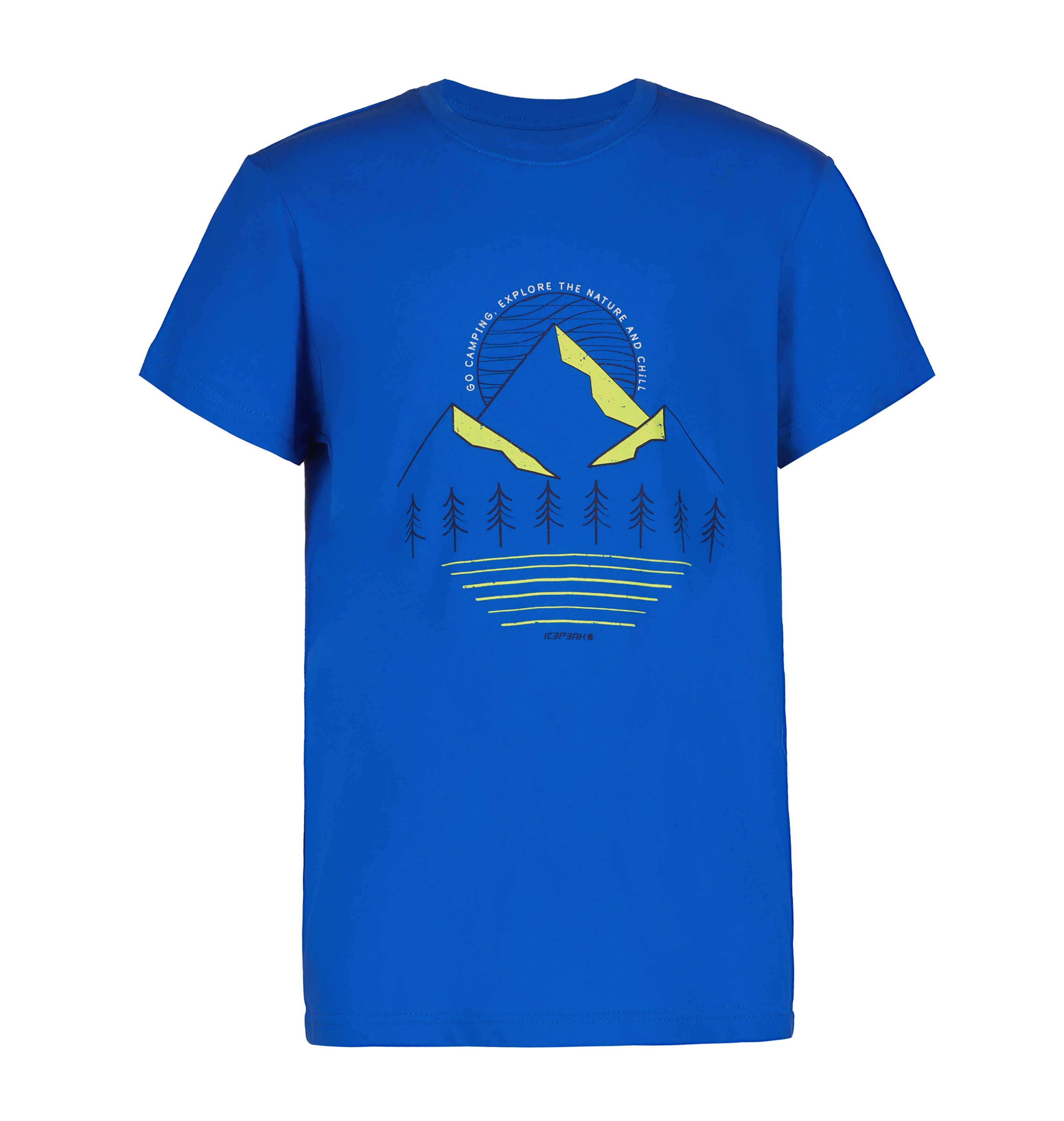 Icepeak sportshirt Leadville Jr blauw Sport t-shirt Jongens Katoen Ronde hals 152
