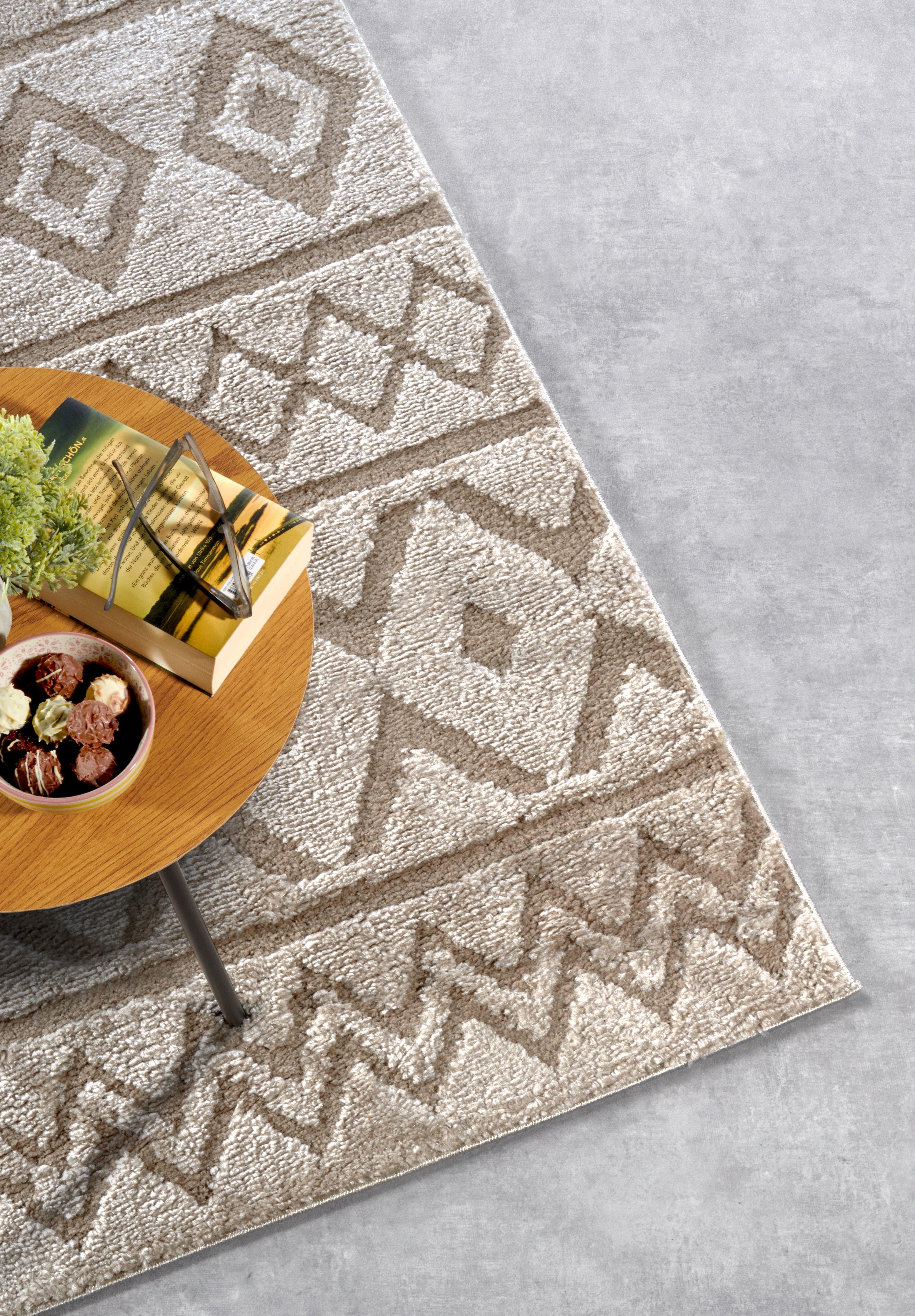 ELLE DECORATION Design-vloerkleed Itinerance Hoogpolig, shaggy, loper, zacht, langpolig, modern, hoog-laag effect