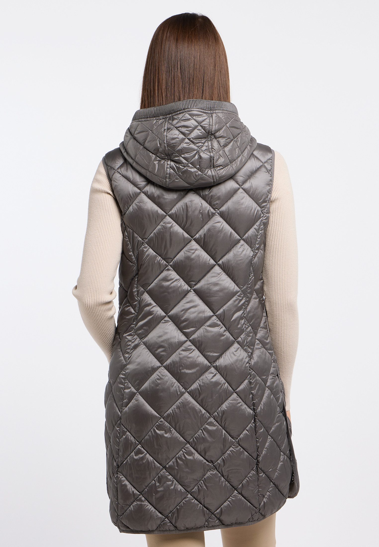 Barbara Lebek Bodywarmer met een capuchon