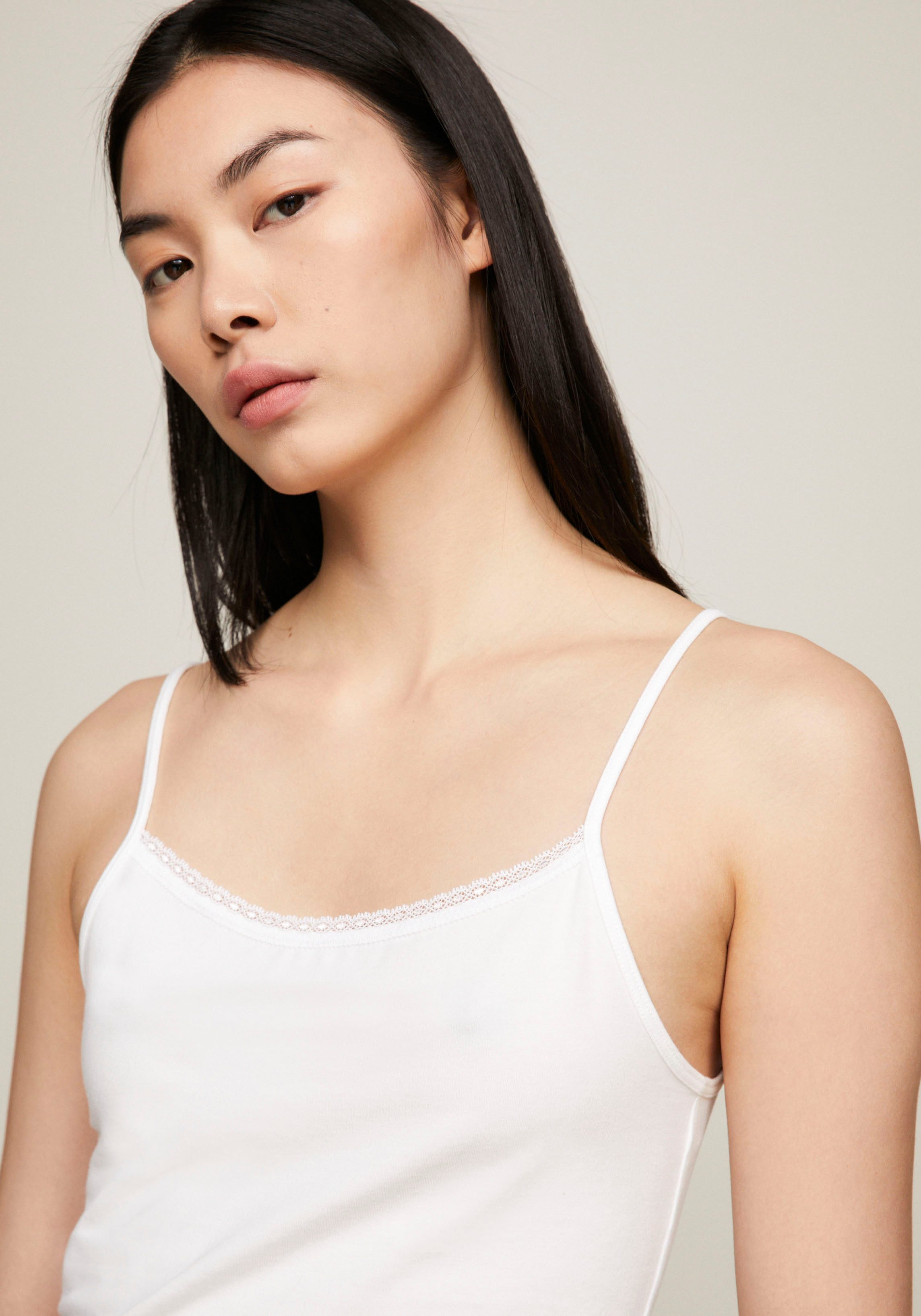 Tommy Hilfiger Underwear Top met spaghettibandjes 2 PACK CAMI WITH LACE (Set van 2)