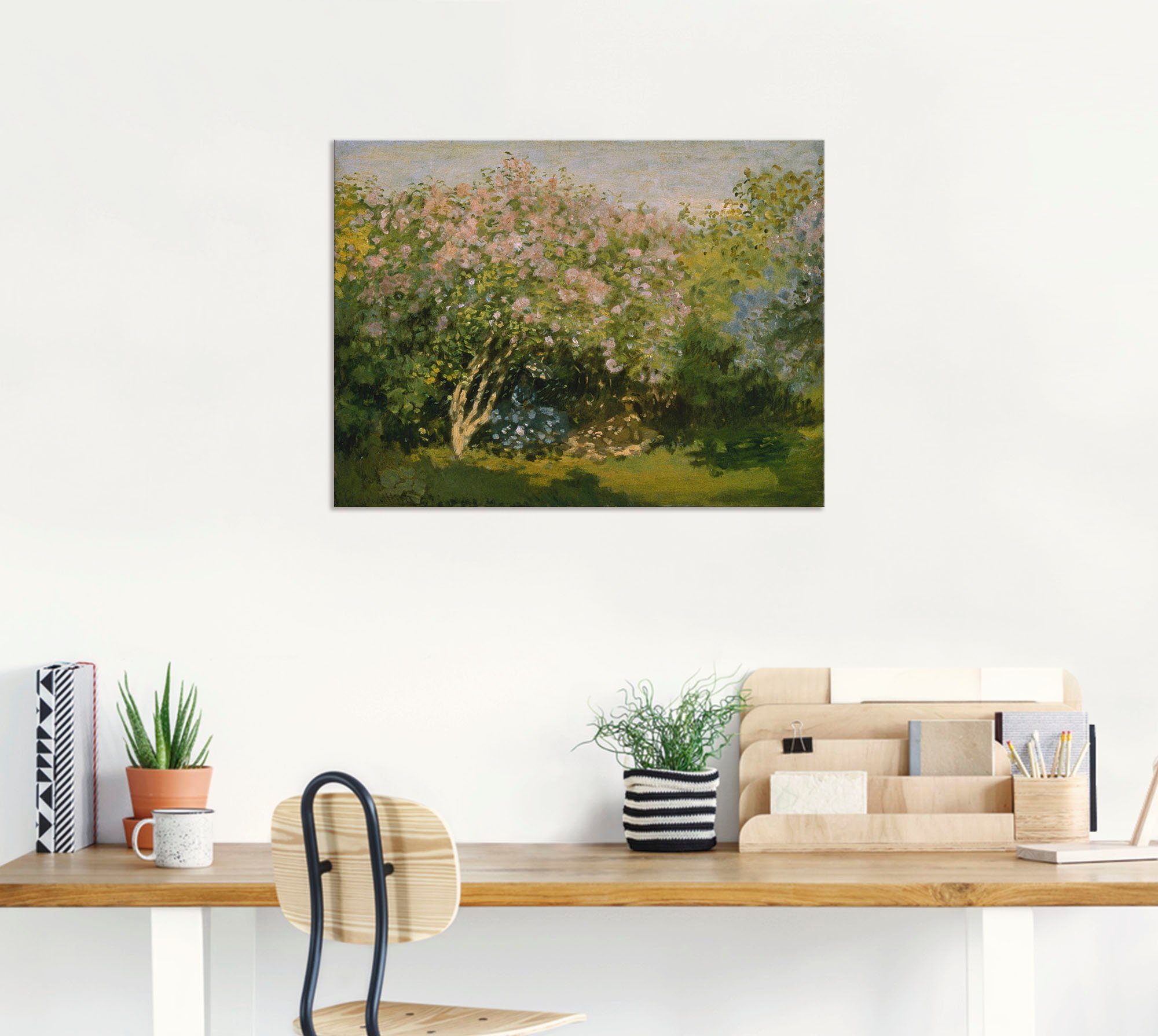 Artland Artprint Bloeiende lila in de zon. 1873 als artprint van aluminium, artprint op linnen, muursticker of poster in verschillende maten