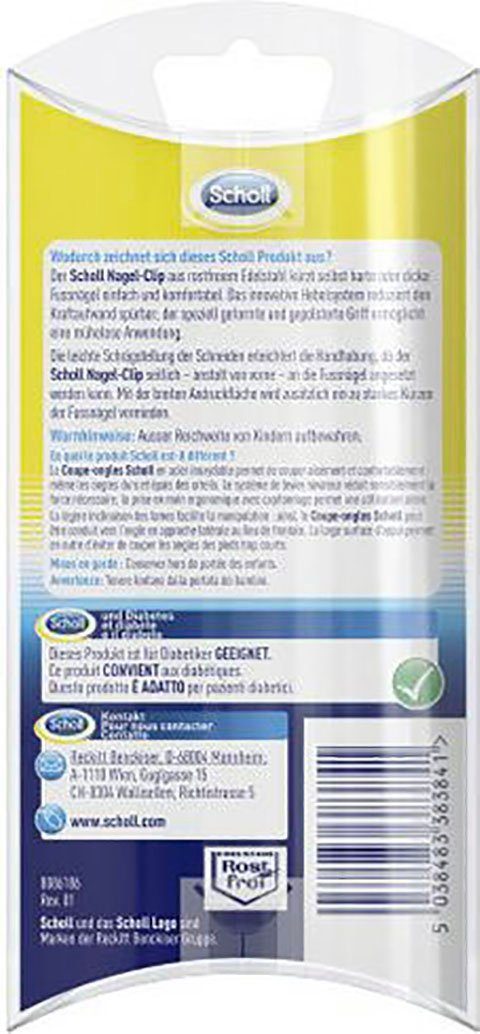 Scholl Teennagelknipper Nagel-Clip