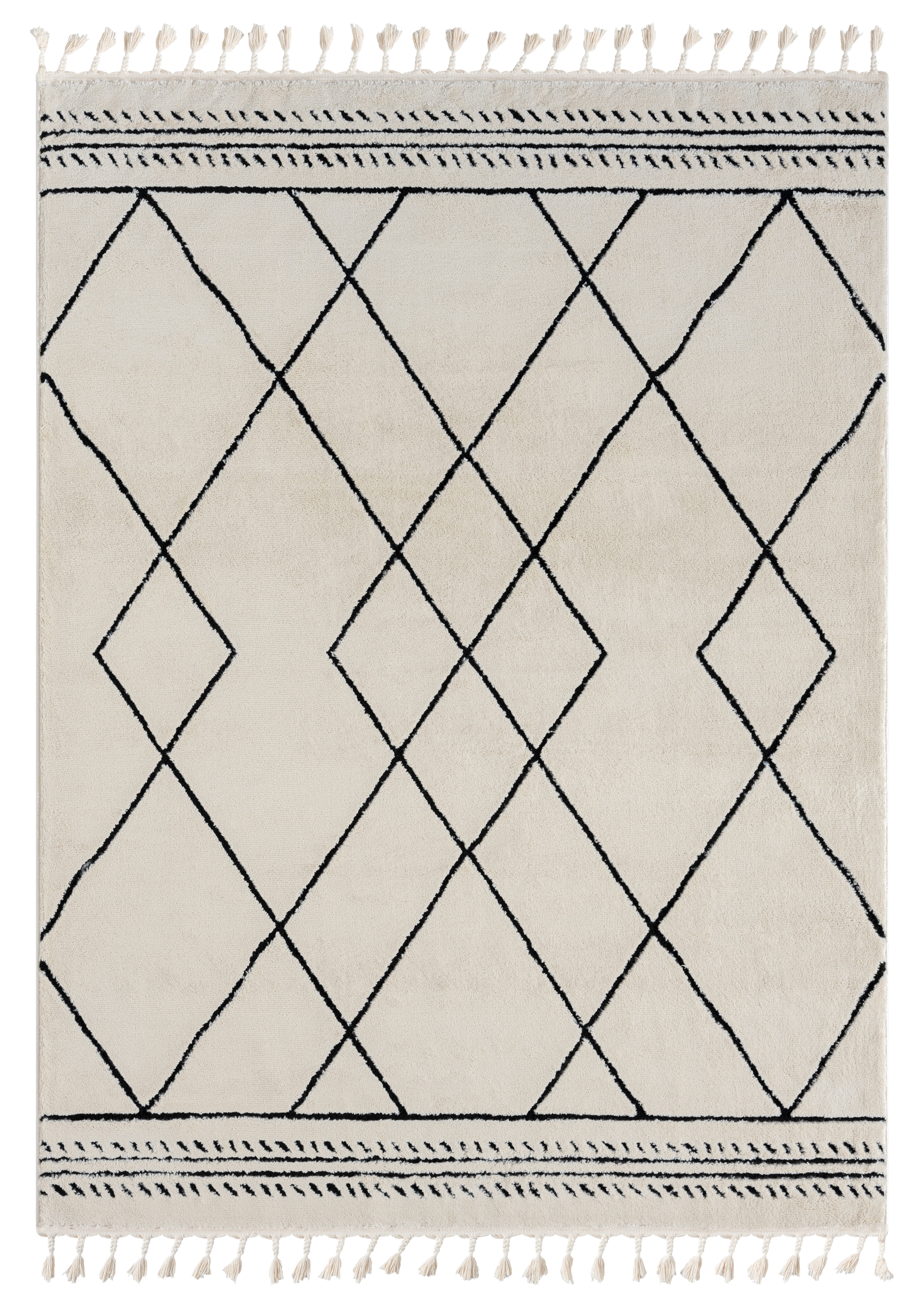 Myflair Möbel & Accessoires Hoogpolig vloerkleed Marokkaans ontwerp voorraadopruiming modern, marokkaans ontwerp, ruitenpatroon, zacht door hoogpolig