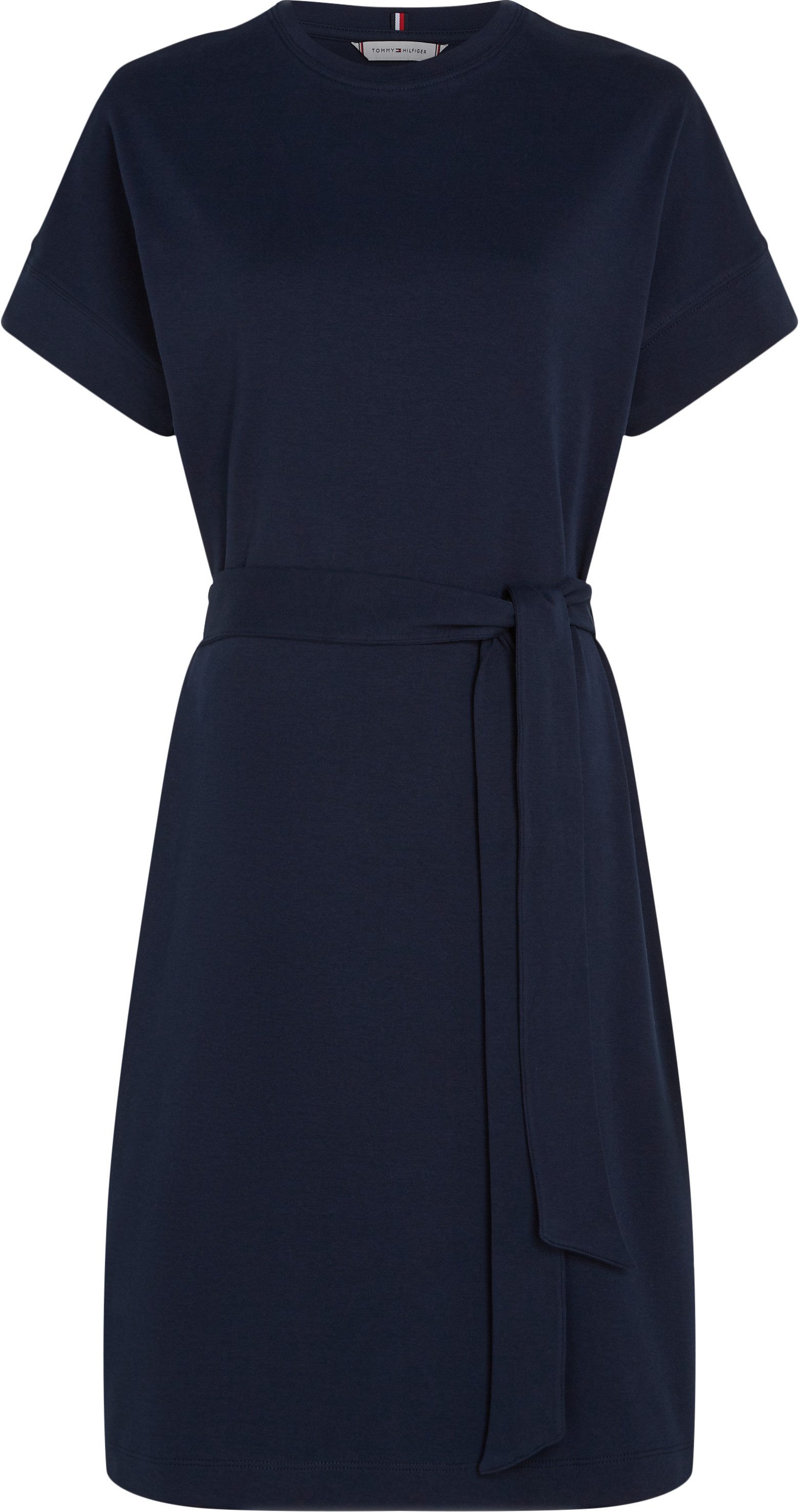 Tommy Hilfiger Jurk in a-lijn COTTON INTERLOCK SHORT DRESS