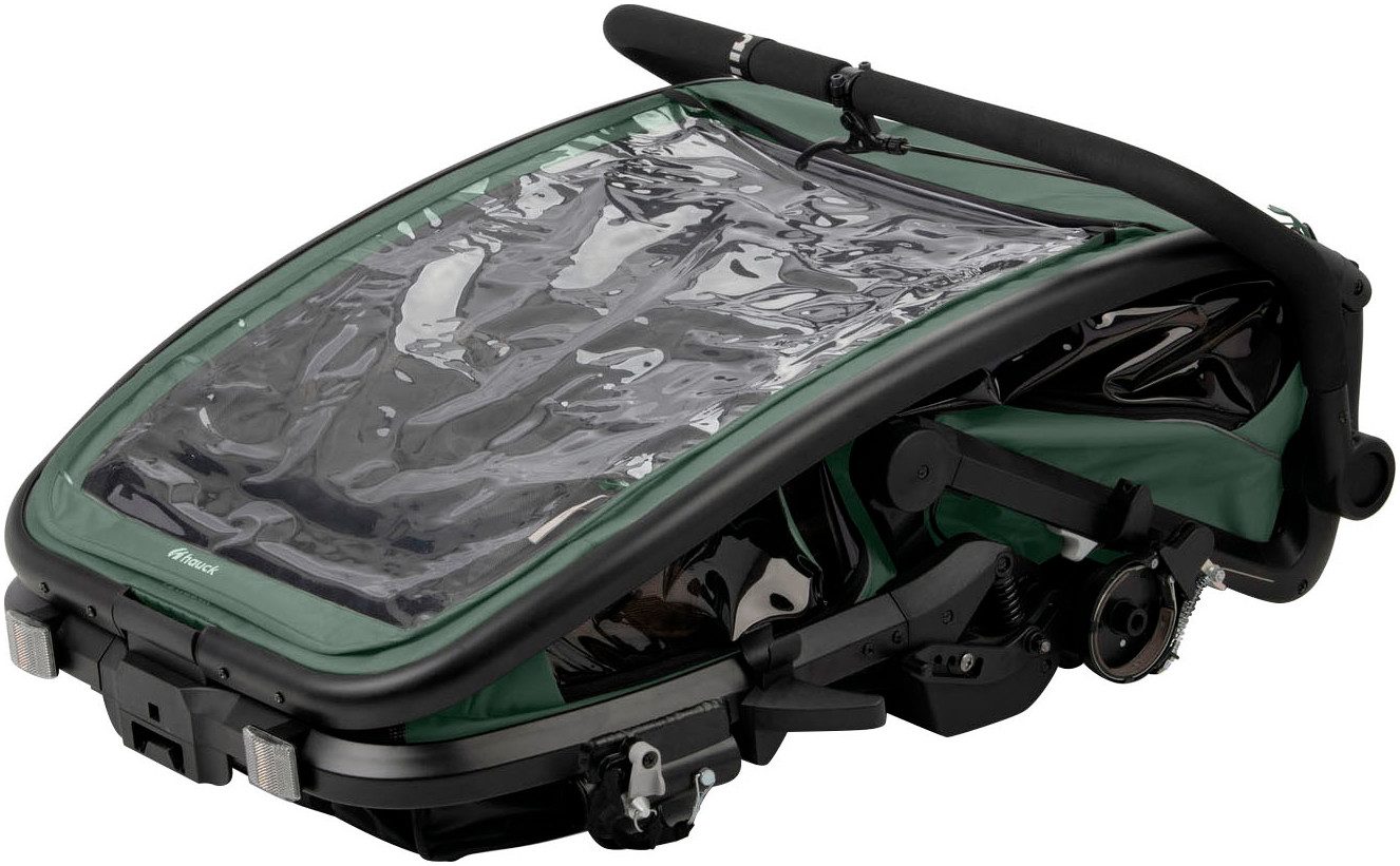 Hauck Kinderen fiets aanhanger Bike N Walk Duo voor 2 kinderen, incl. dissel