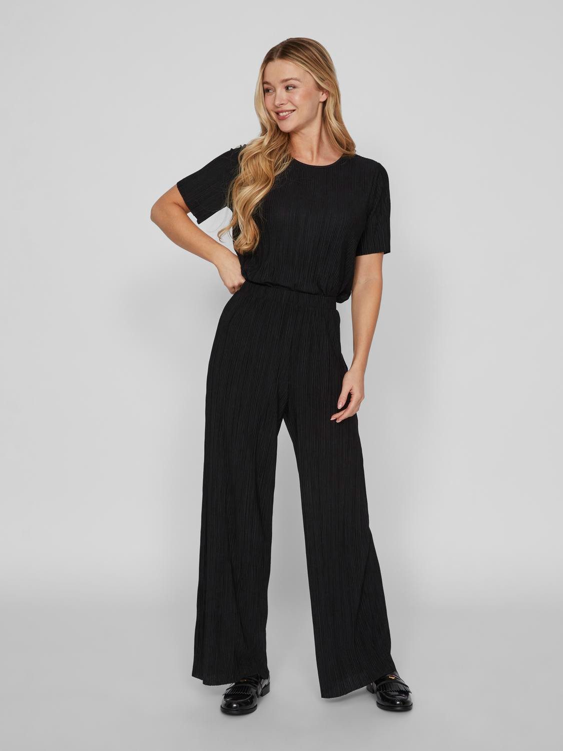 Vila Shirt met korte mouwen VIPLISA O-NECK S/S TOP - NOOS