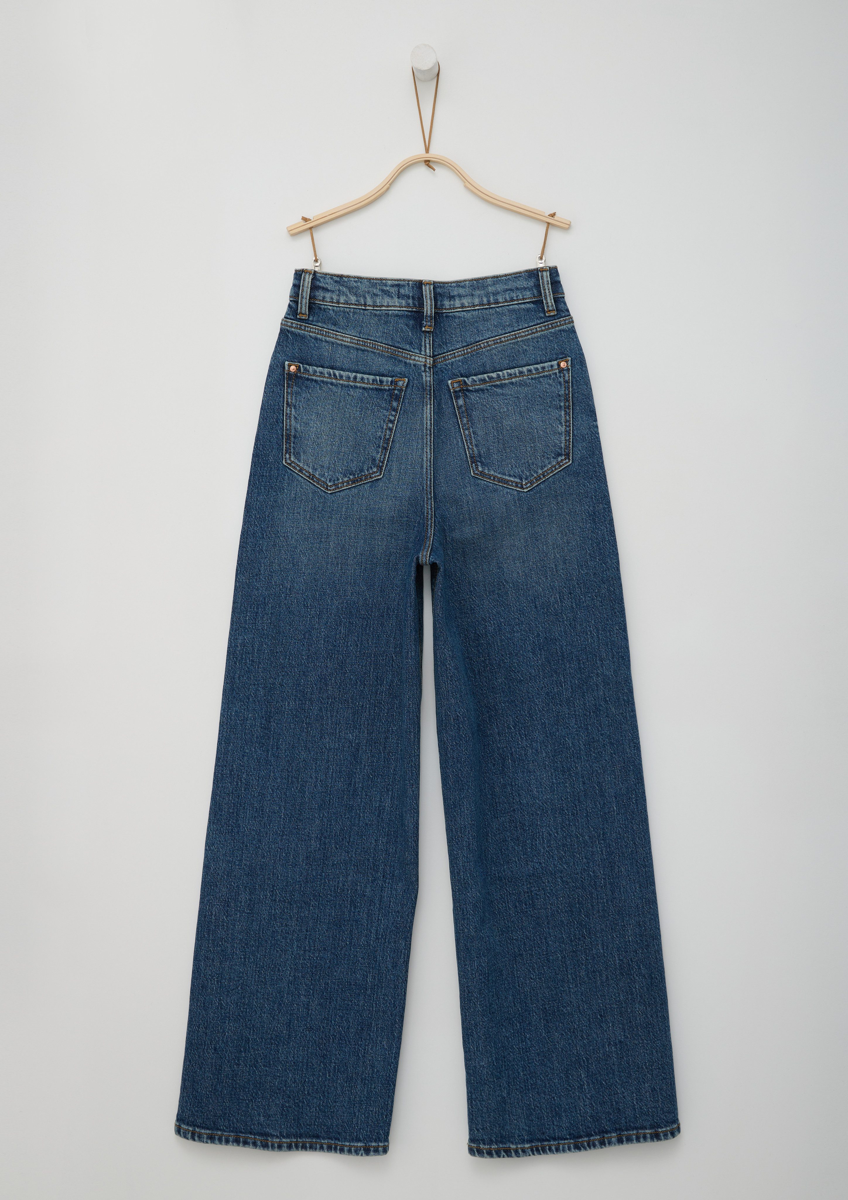 s.Oliver RED LABEL Junior Wijde jeans in five-pocketsstijl