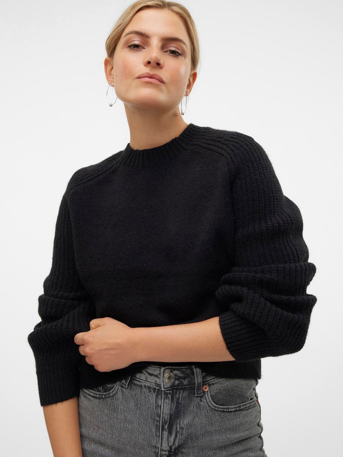 Vero Moda Trui met ronde hals VMENYA LS O-NECK PULLOVER BOO
