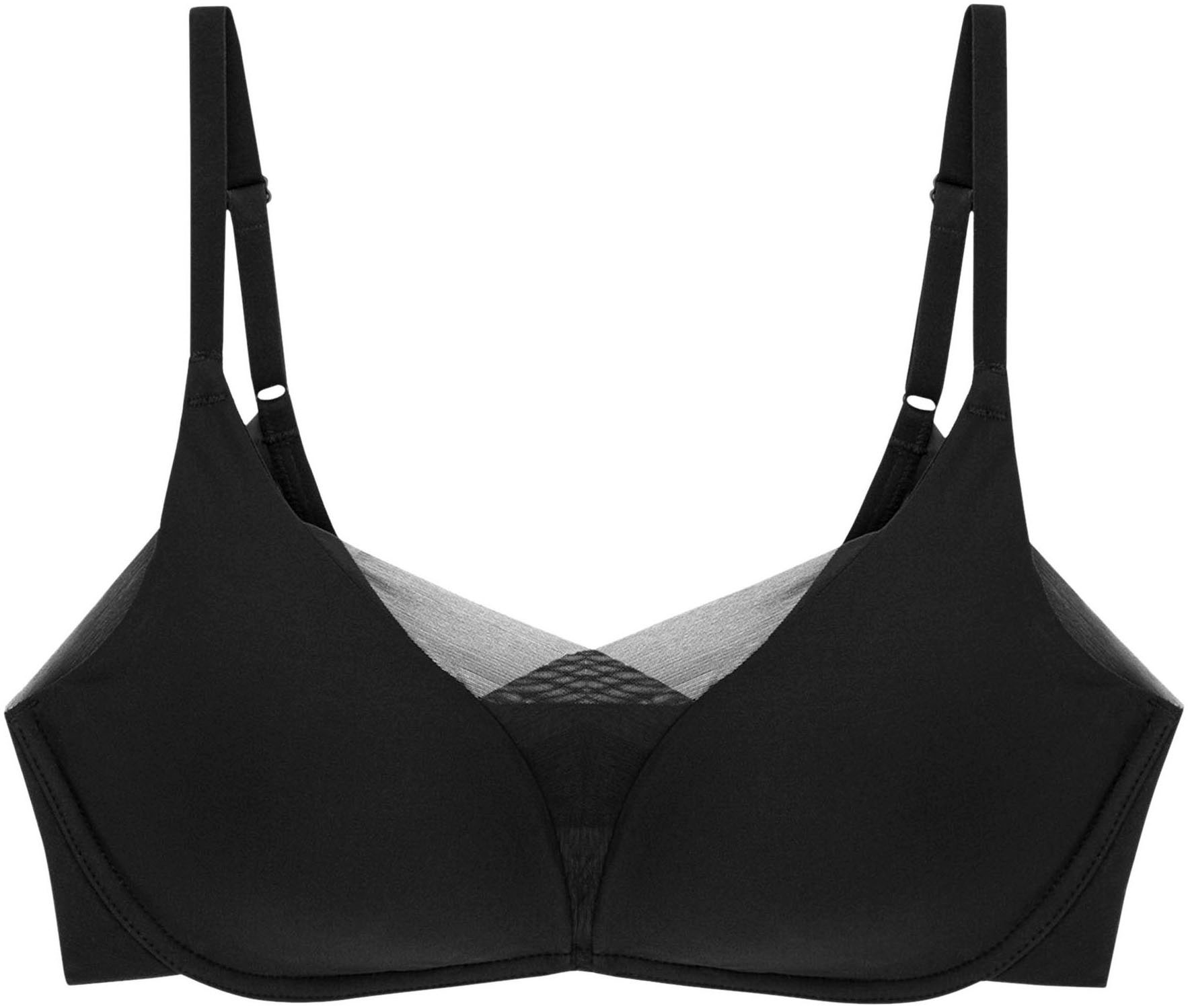 Triumph Beugelloze-bh Shape Smart P gladmakend en flatterend (1-delig, 1 buiten schoon, binnen hightech. E In)