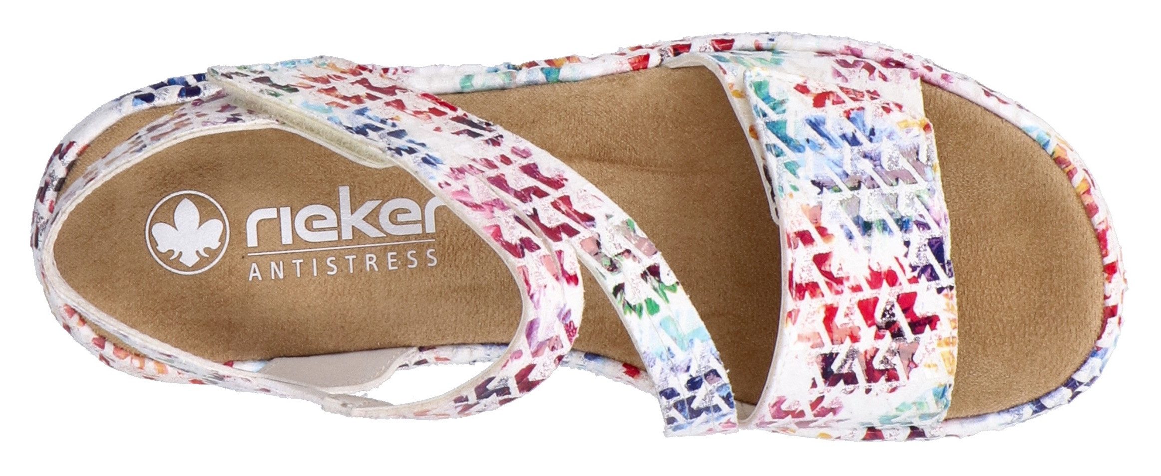 Rieker Plateausandalen Zomerschoen, sandaal, sleehak, met klittenband