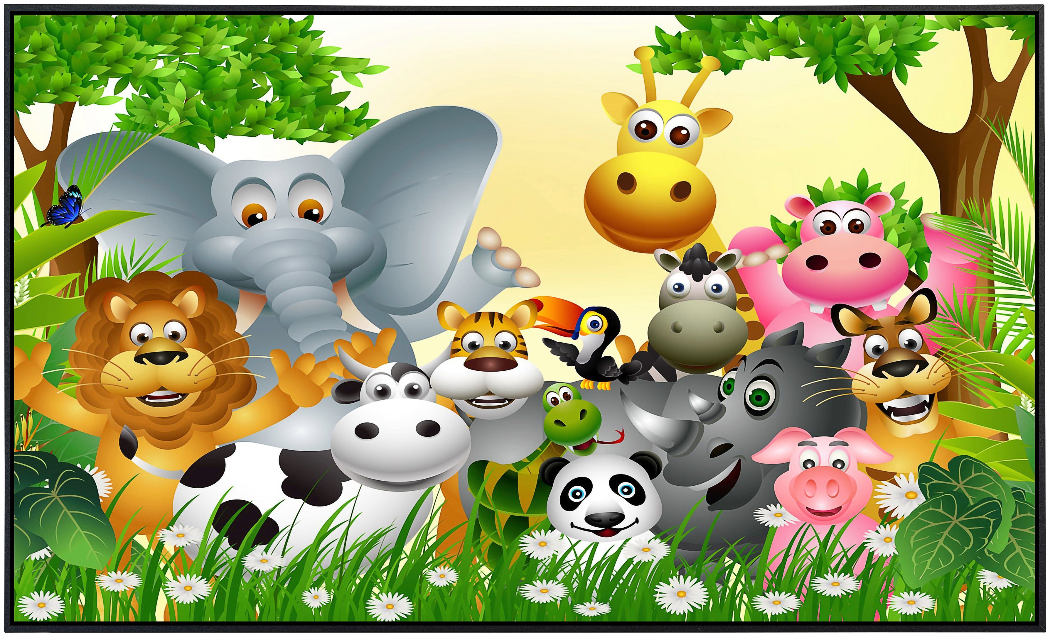 Papermoon Infraroodverwarming Dieren artprint voor kinderen zeer aangename stralingswarmte