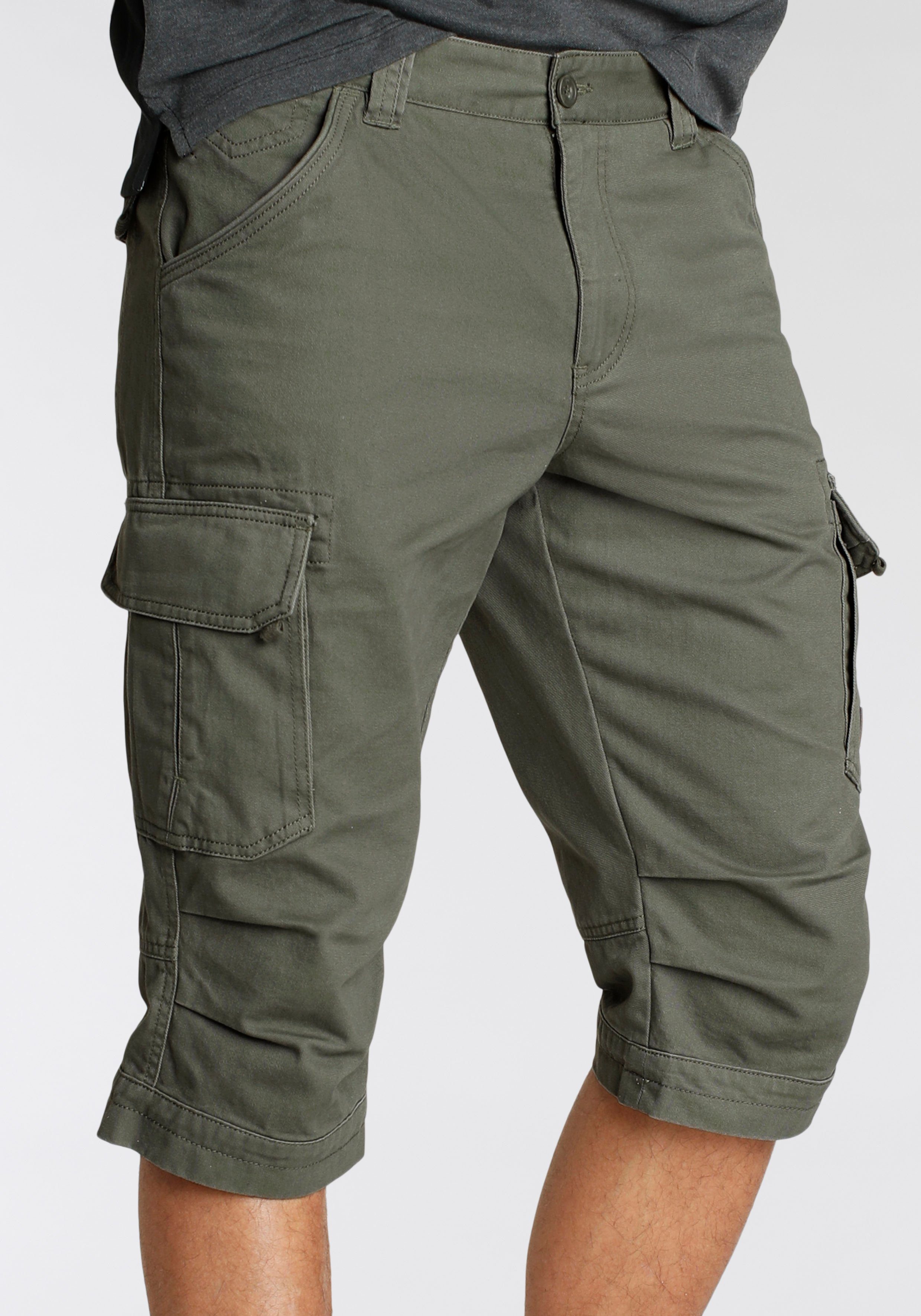 Bruno Banani Jeansbermuda smalle pasvorm, rechte pijp, met cargozakken