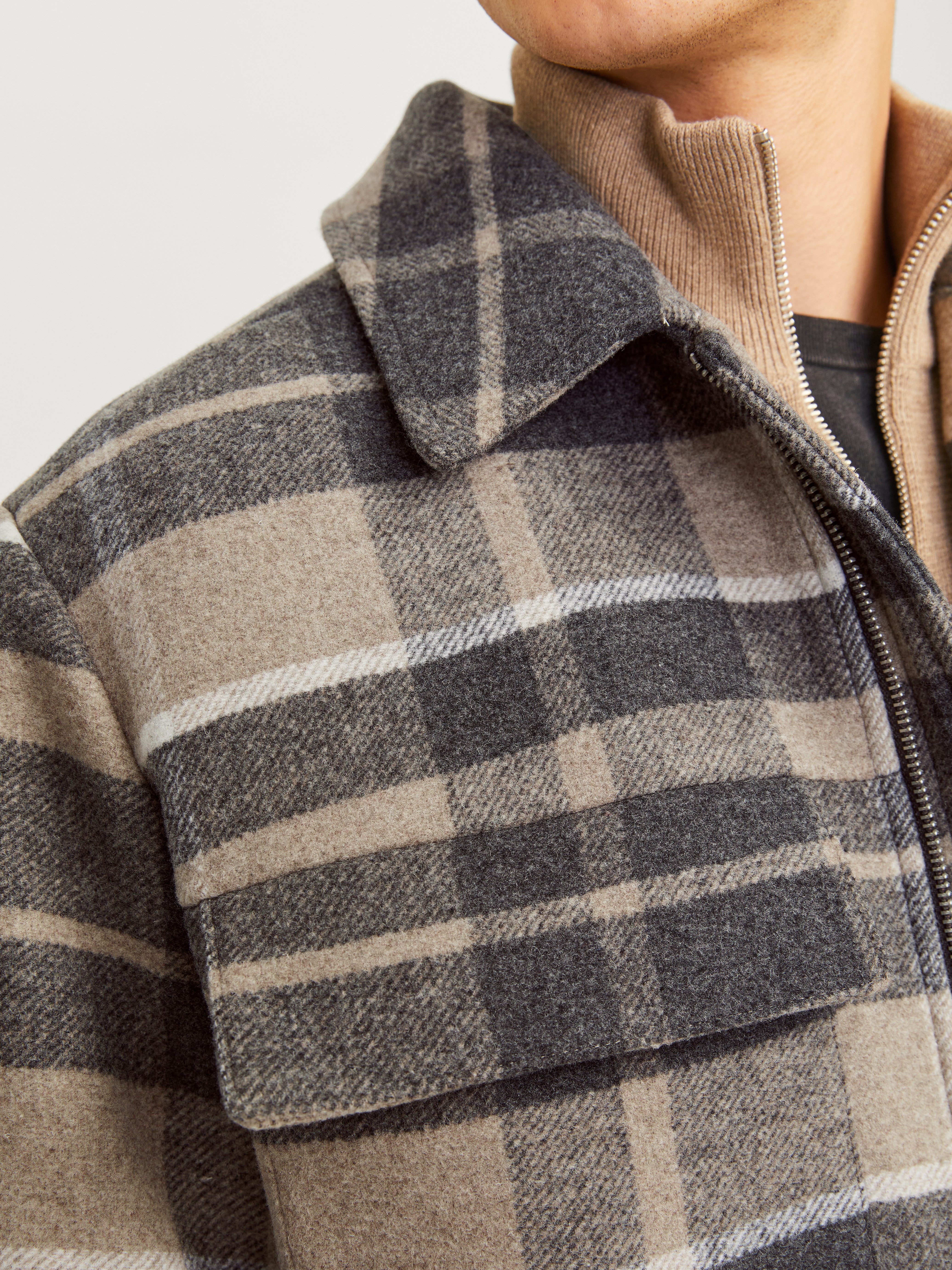 Jack & Jones Wollen jack JPRCCRUSSEL WOOL BLEND JACKET SN