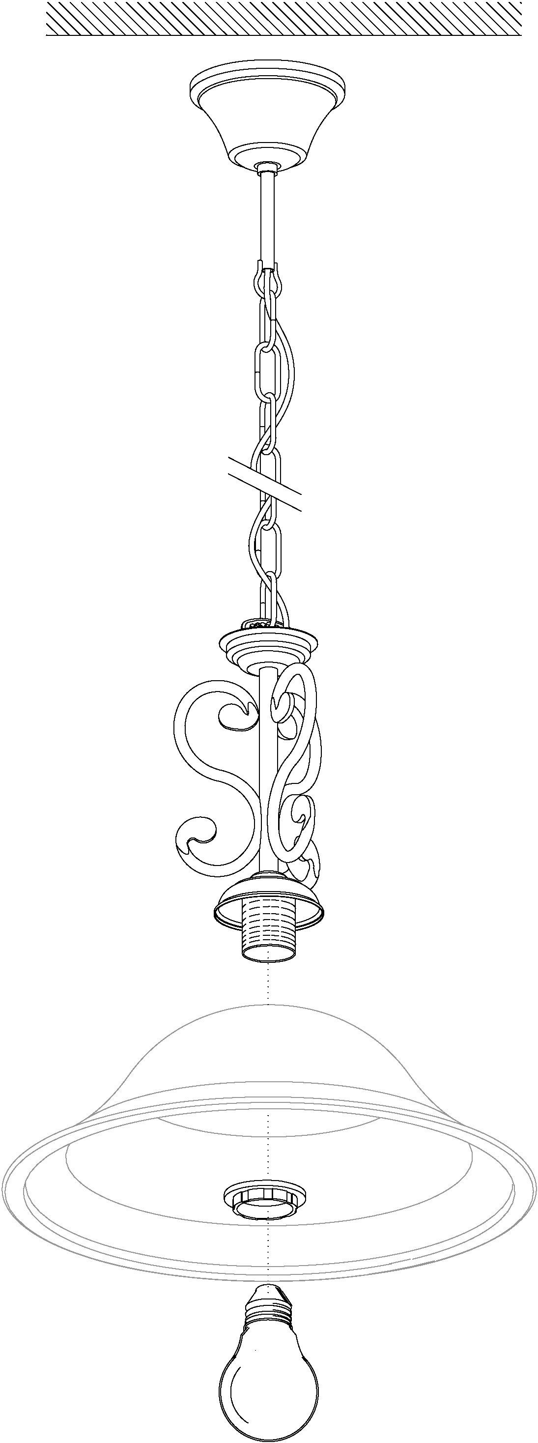 EGLO Hanglamp MURCIA Hanglamp, hanglamp
