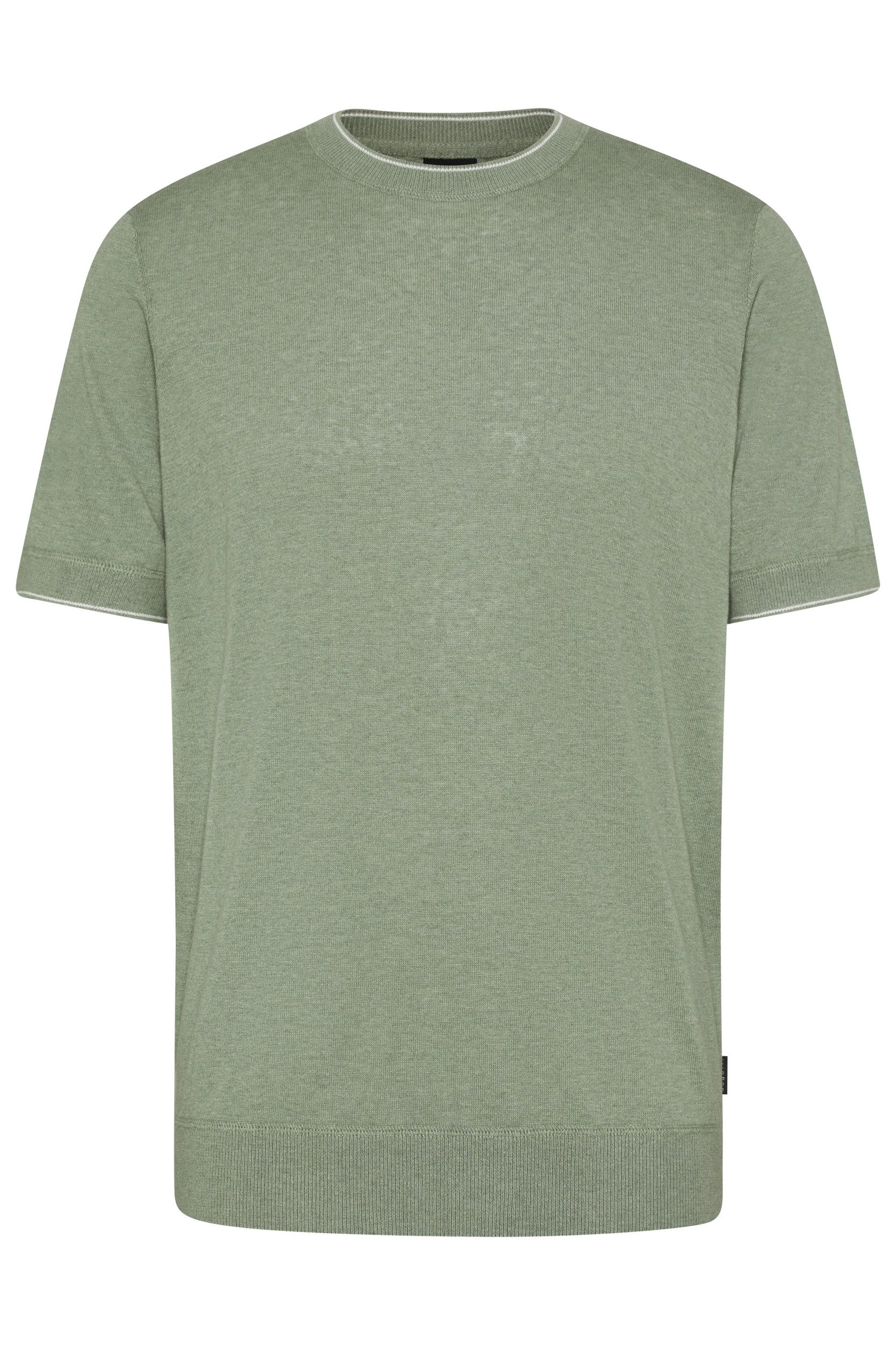 Bugatti T-shirt met contraststrepen heren t-shirts maat M groen
