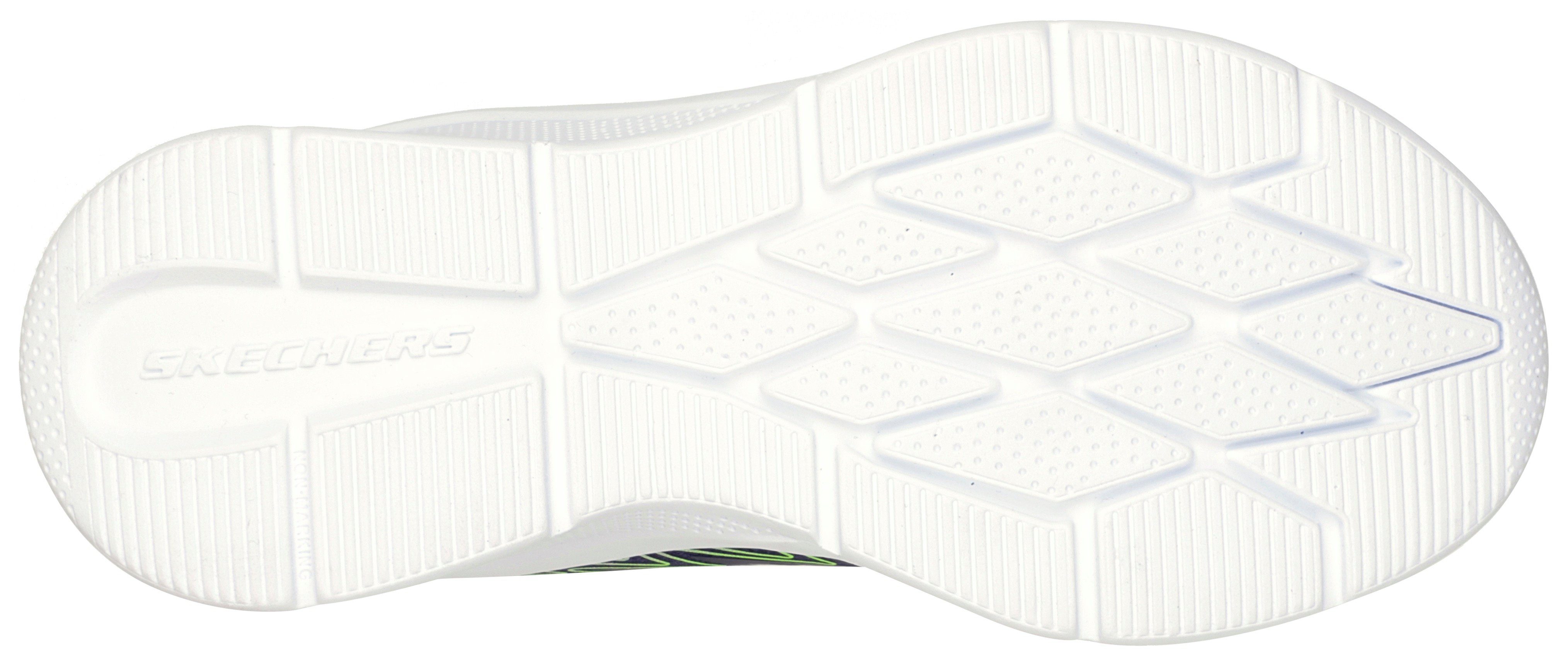 Skechers Sneakers Microspec met contrastafwerking, vrijetijdsschoen, lage schoen, veterschoen