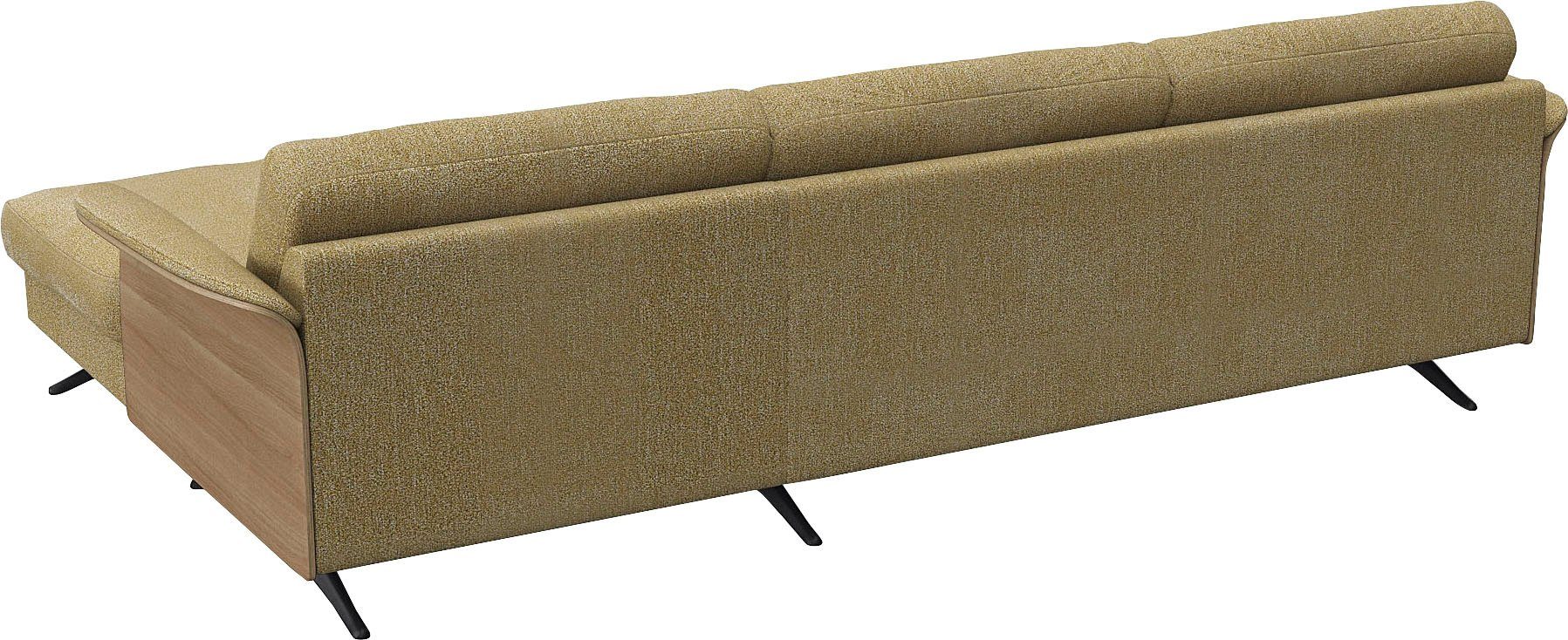 FLEXLUX Hoekbank Glow, super comfortabel door hoogwaardige zitconstructie met binnenvering, L-vorm