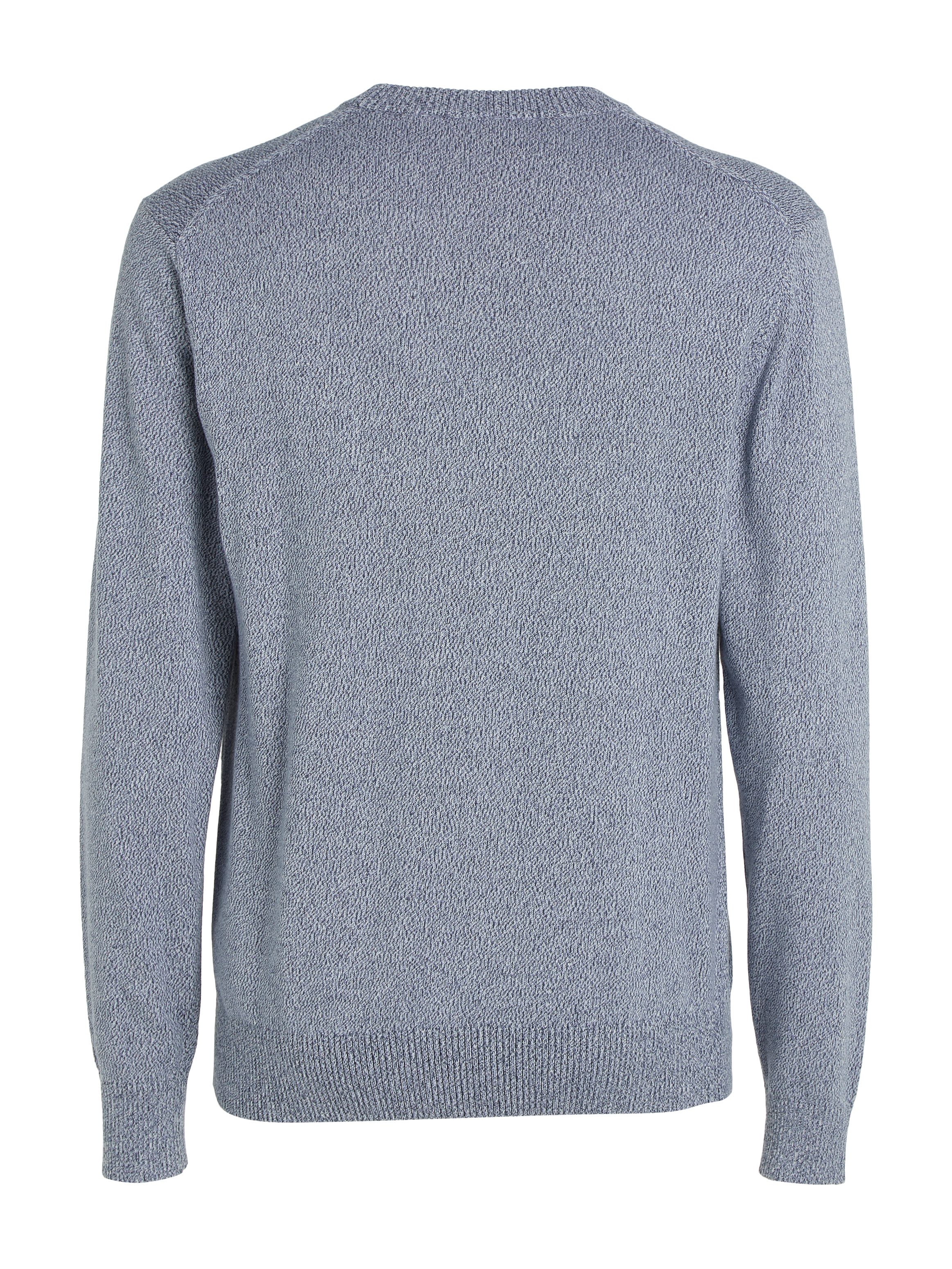 Calvin Klein Trui met ronde hals MOULINE CN SWEATER met geborduurd logo