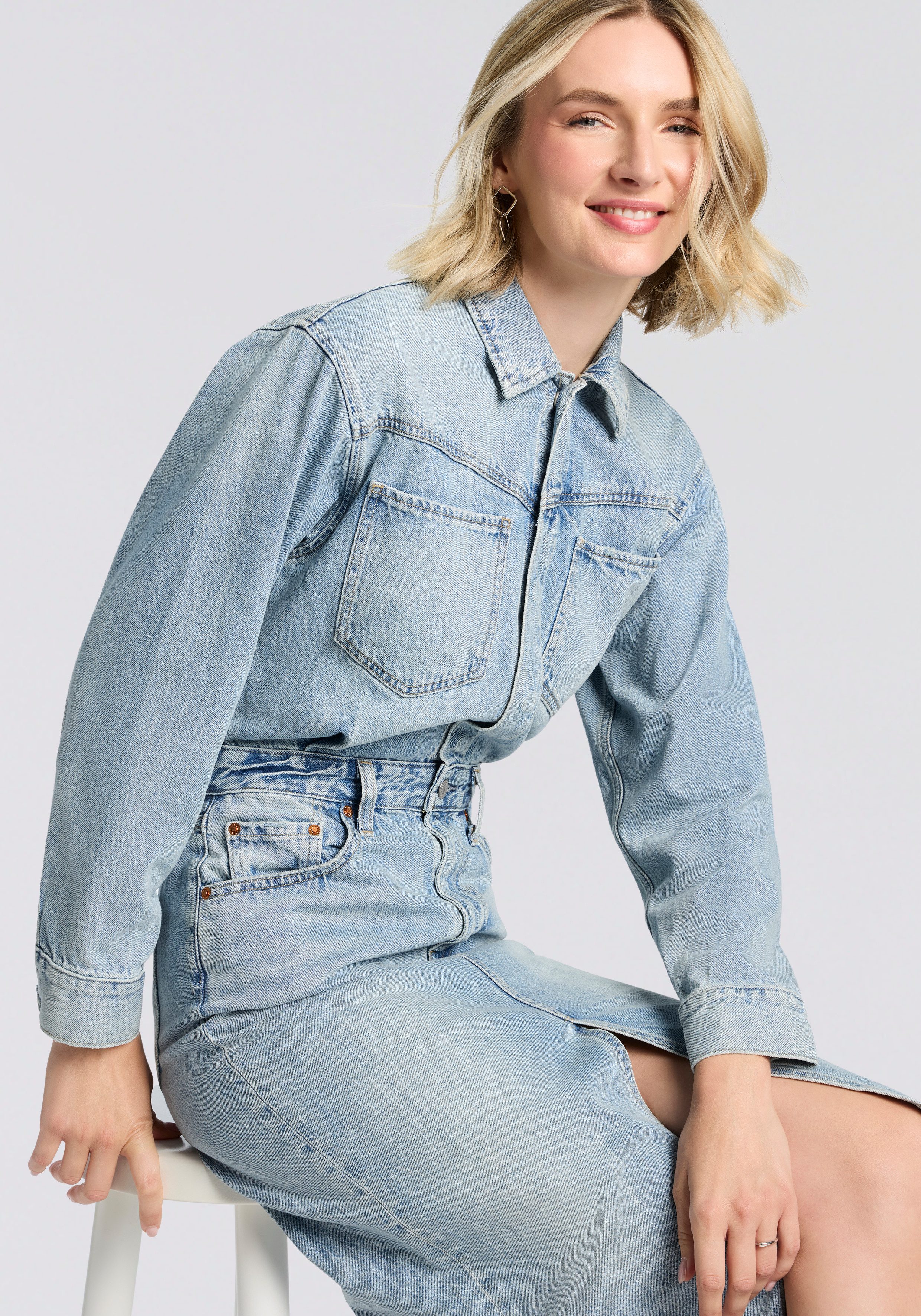 Levi's® Jeans jurk WESTERN DENIM MID
