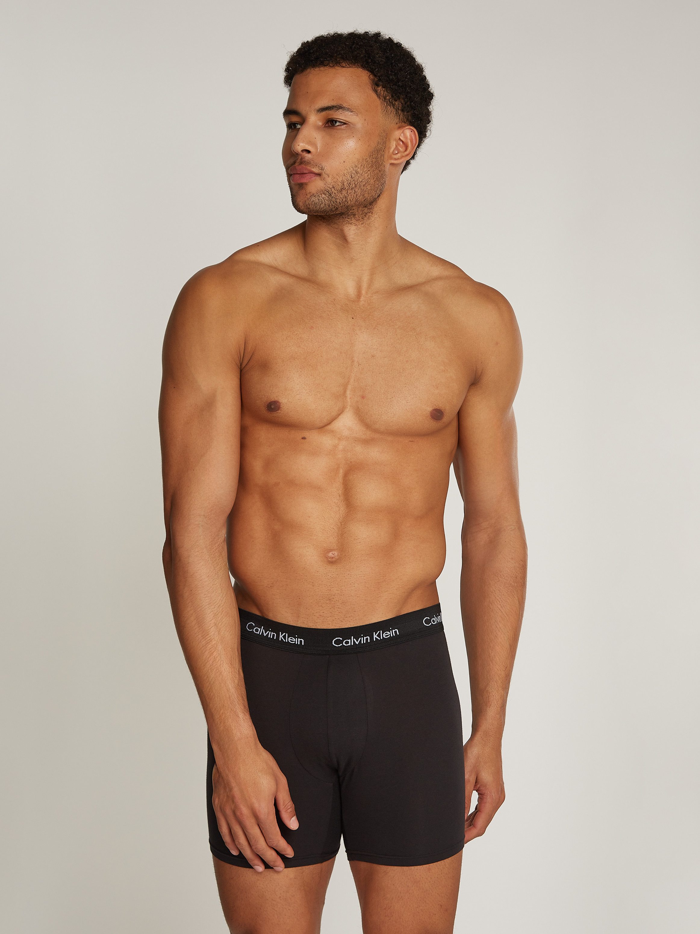 Calvin Klein Boxershort CK lange boxer met langere pijpen (set 3 stuks)