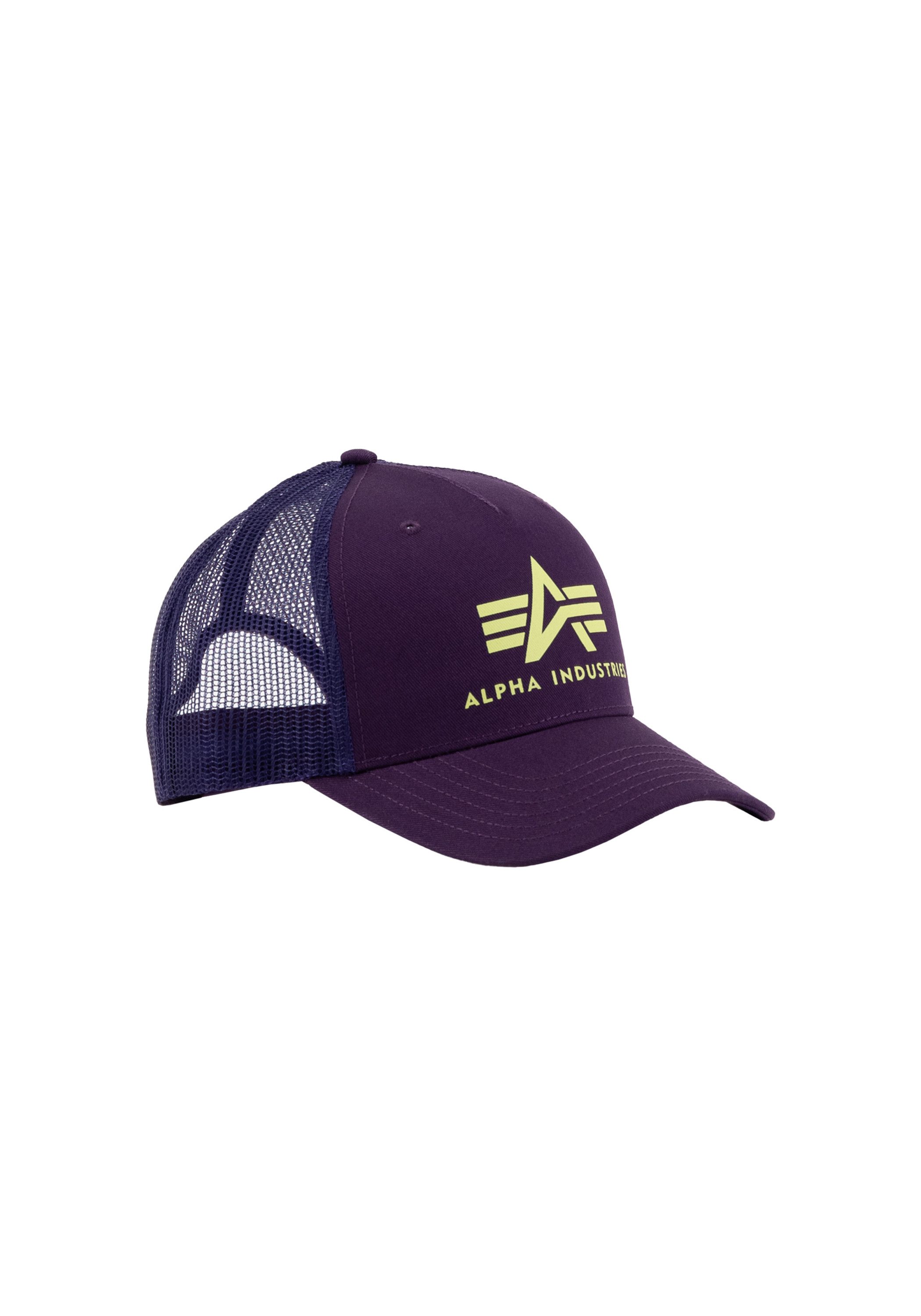Alpha Industries Truckerpet ALPHA INDUSTRIES Accessoires - Headwear Basic Trucker Cap unisex caps maat Onesize paars