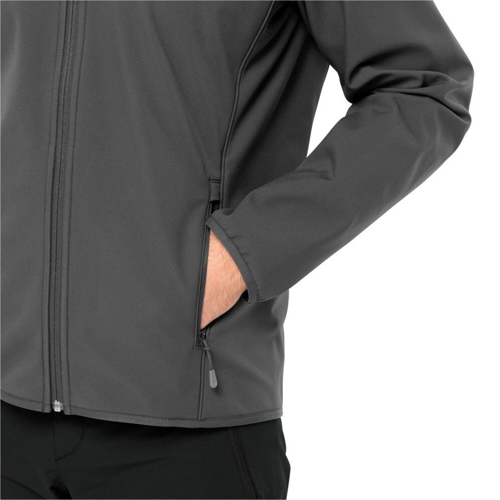 Jack Wolfskin Softshell-jack BORNBERG HOODY M winddicht waterafstotend