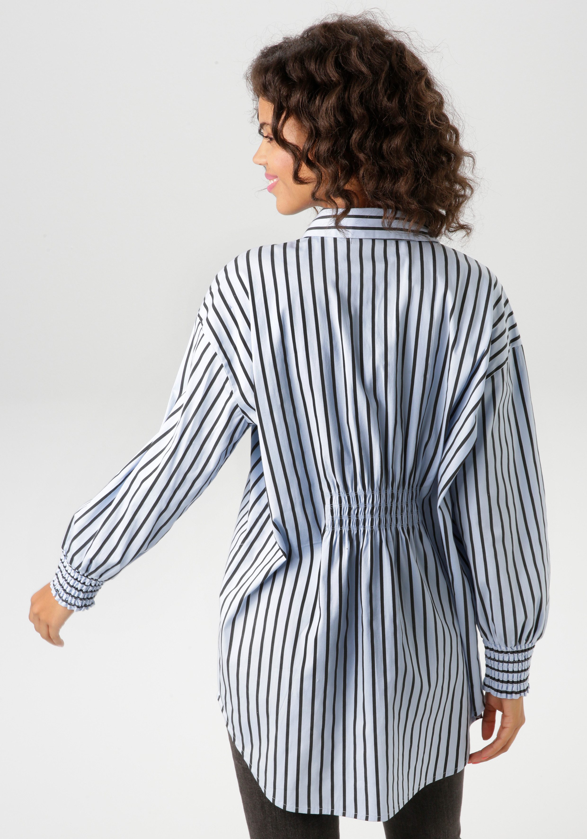 Aniston CASUAL Overhemdblouse in extravagant streep-dessin - nieuwe collectie