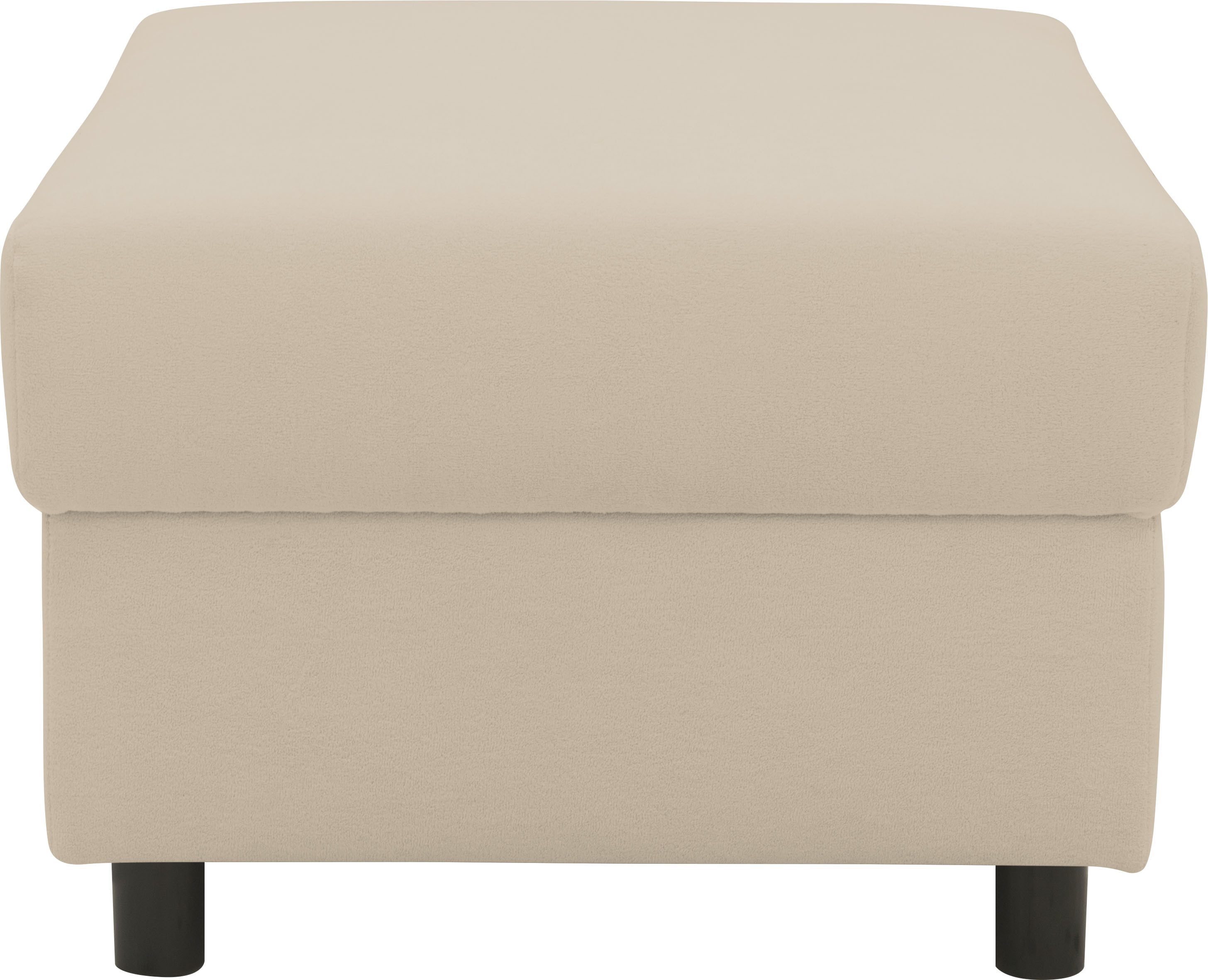 INOSIGN Hocker Turah 2 in Cord of waterafstotende microvezel, moderne poef, passend bij de hoekbank, b/d/h: 83/60/44 cm