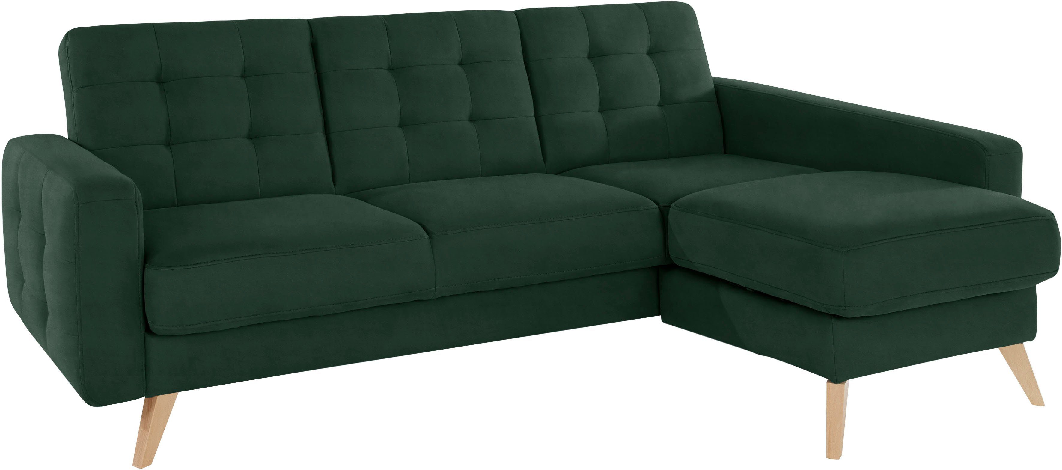 exxpo - sofa fashion Hoekbank Nappa, compact en comfortabel, handig, tijdloos design, L-vorm