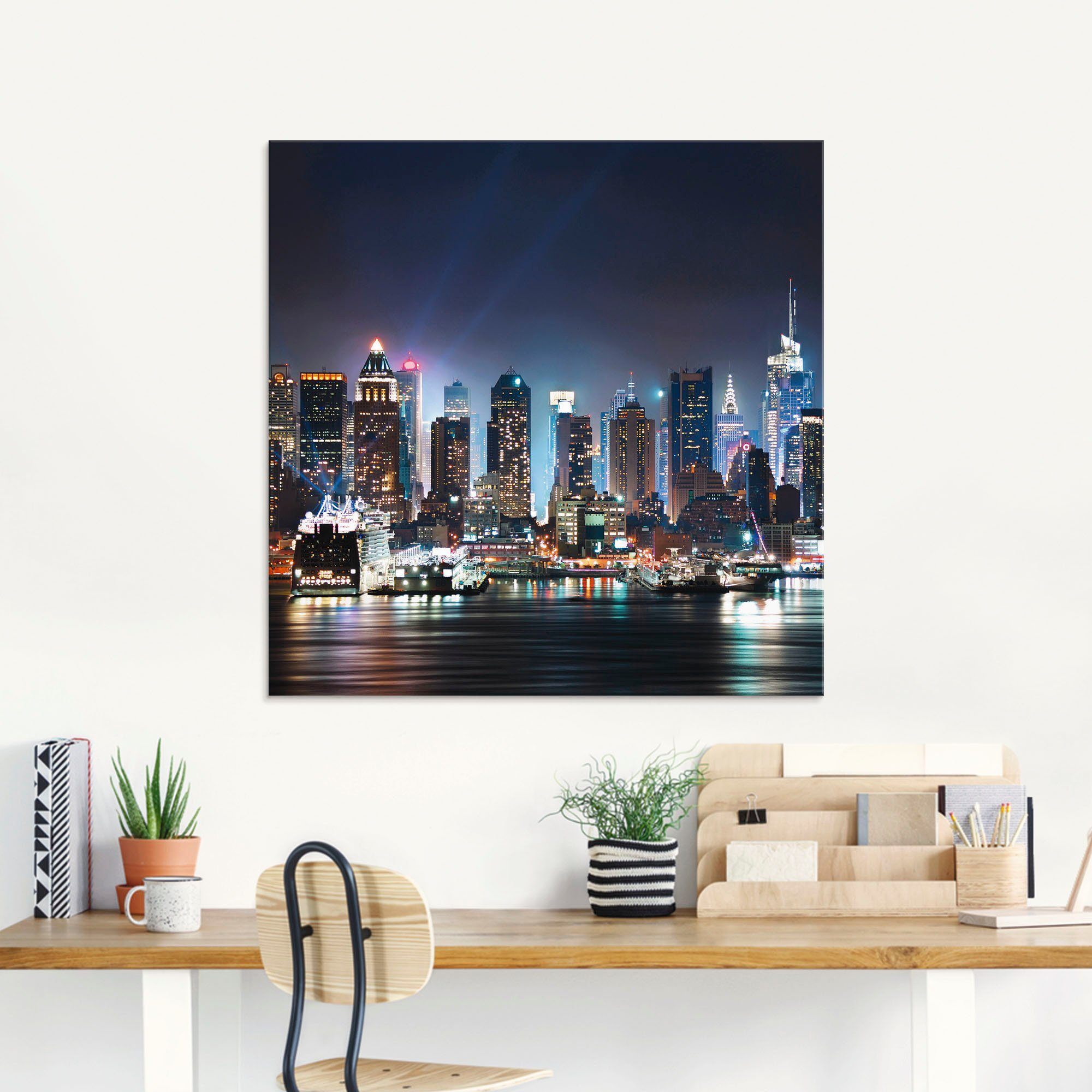 Artland Print op glas New York City Times Square