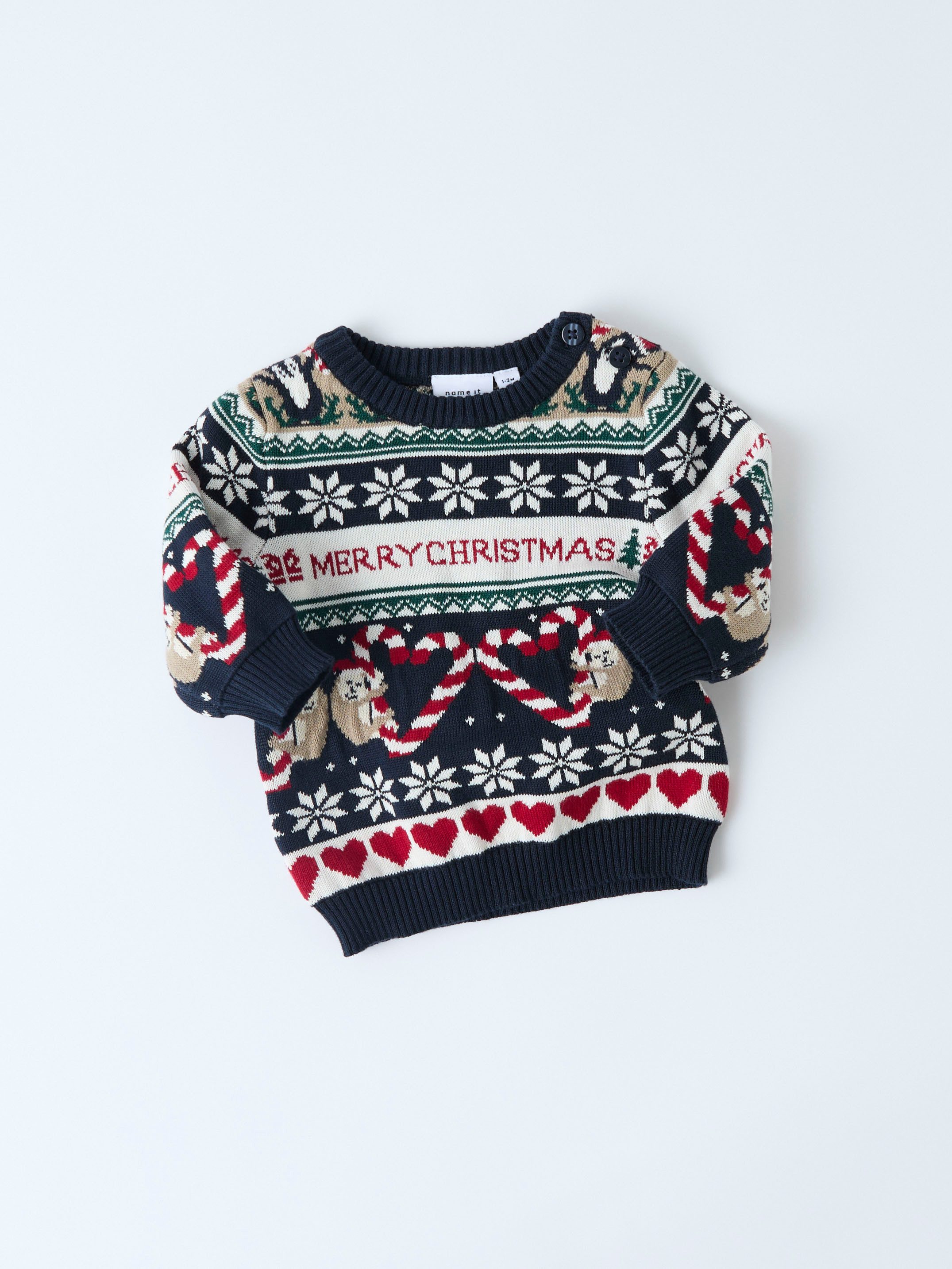 Name It Kersttrui NBNRILLE LS KNIT