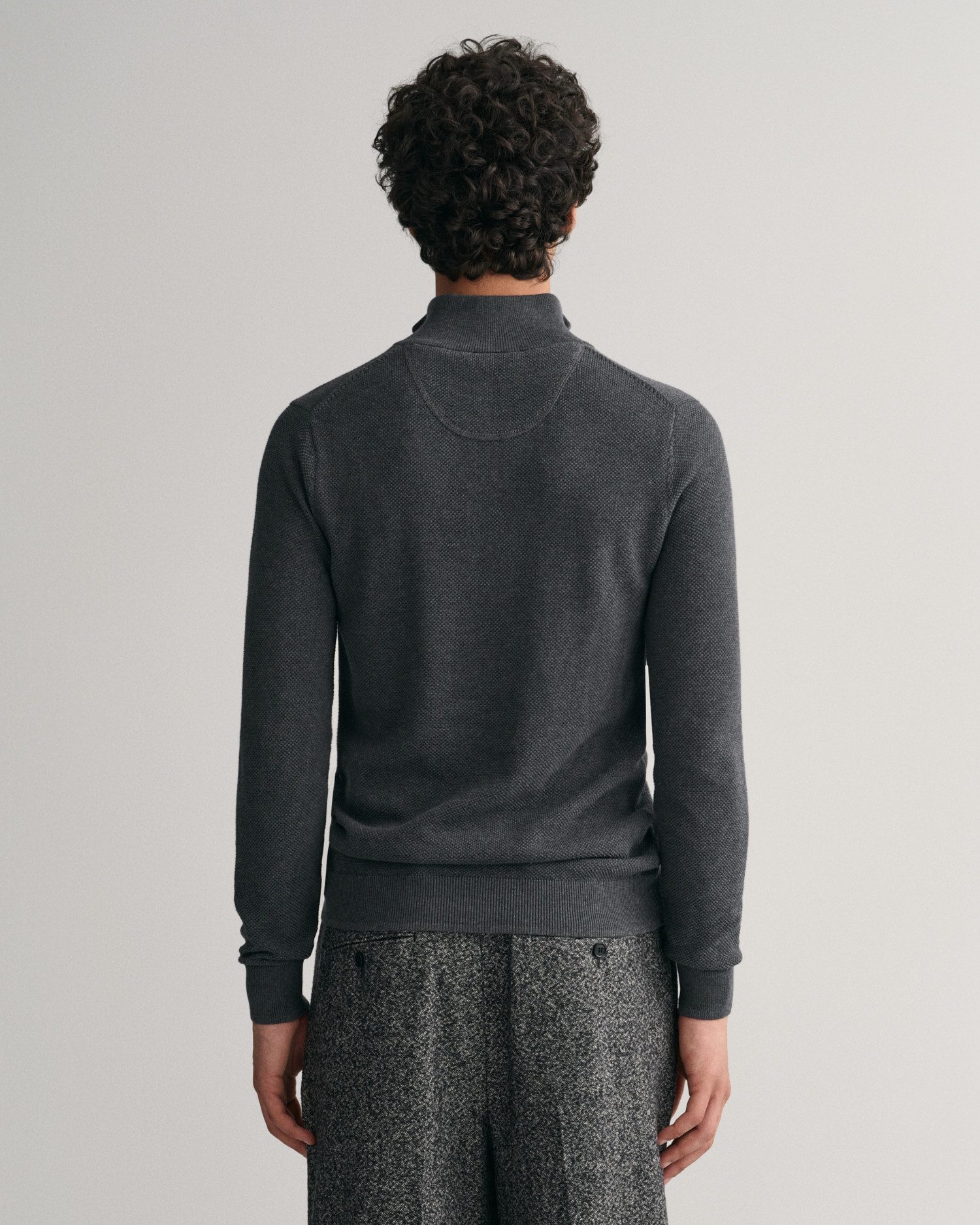 Gant Schipperstrui COTTON PIQUE HALF ZIP