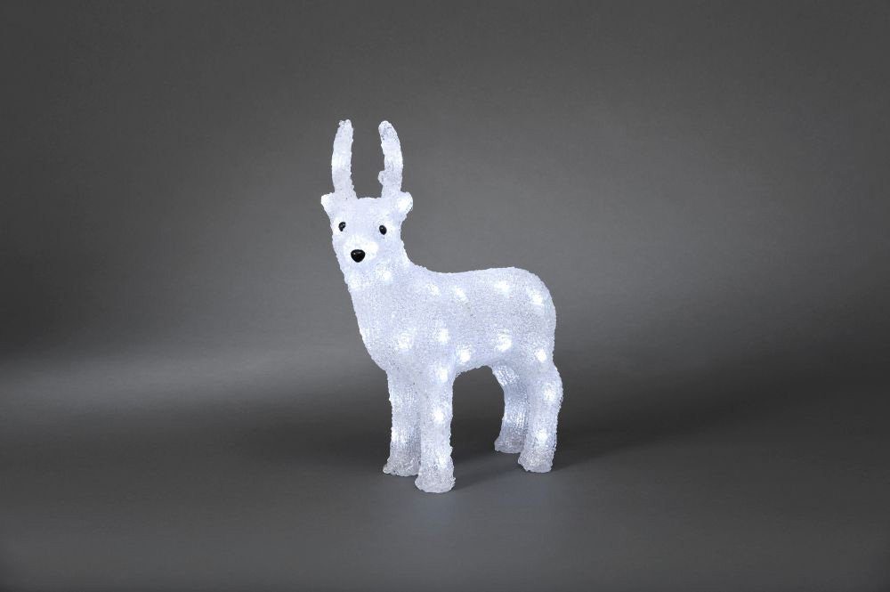 KONSTSMIDE Decoratief ledfiguur Acryl rendier, kerstversiering buiten (1 stuk)